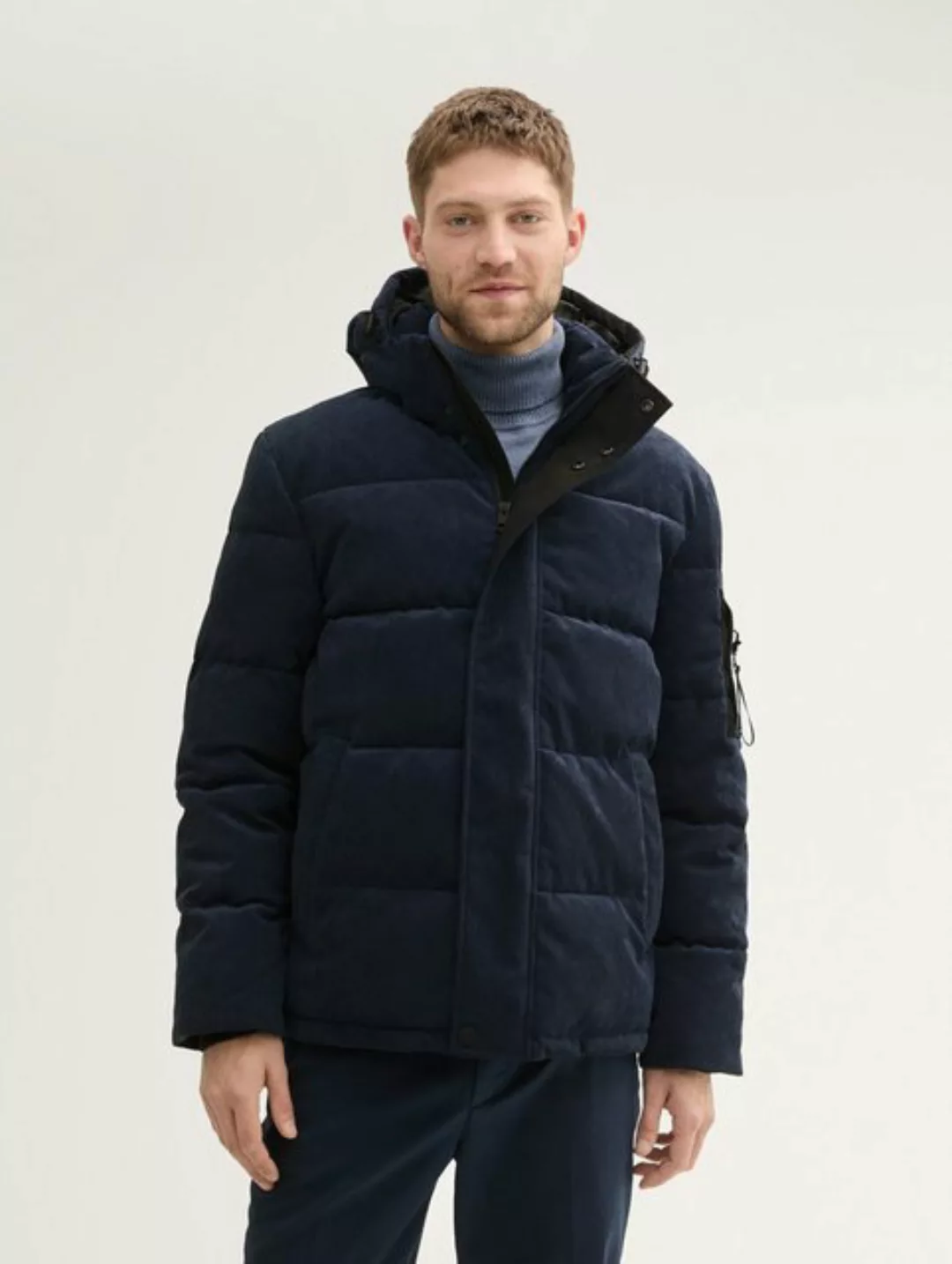 TOM TAILOR Winterjacke Kord Pufferjacke mit Kapuze günstig online kaufen