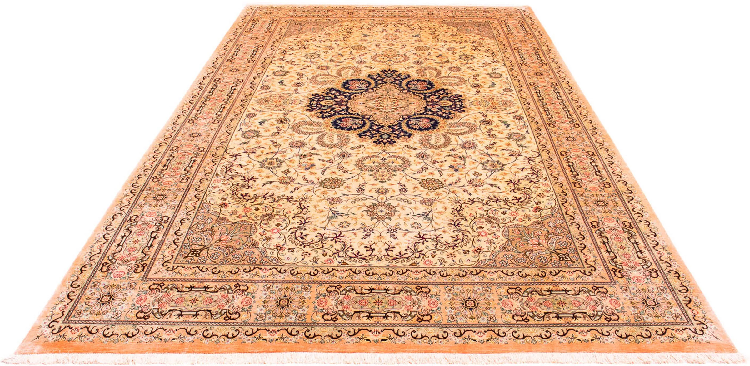 morgenland Orientteppich »Perser - Ghom - 324 x 198 cm - beige«, rechteckig günstig online kaufen