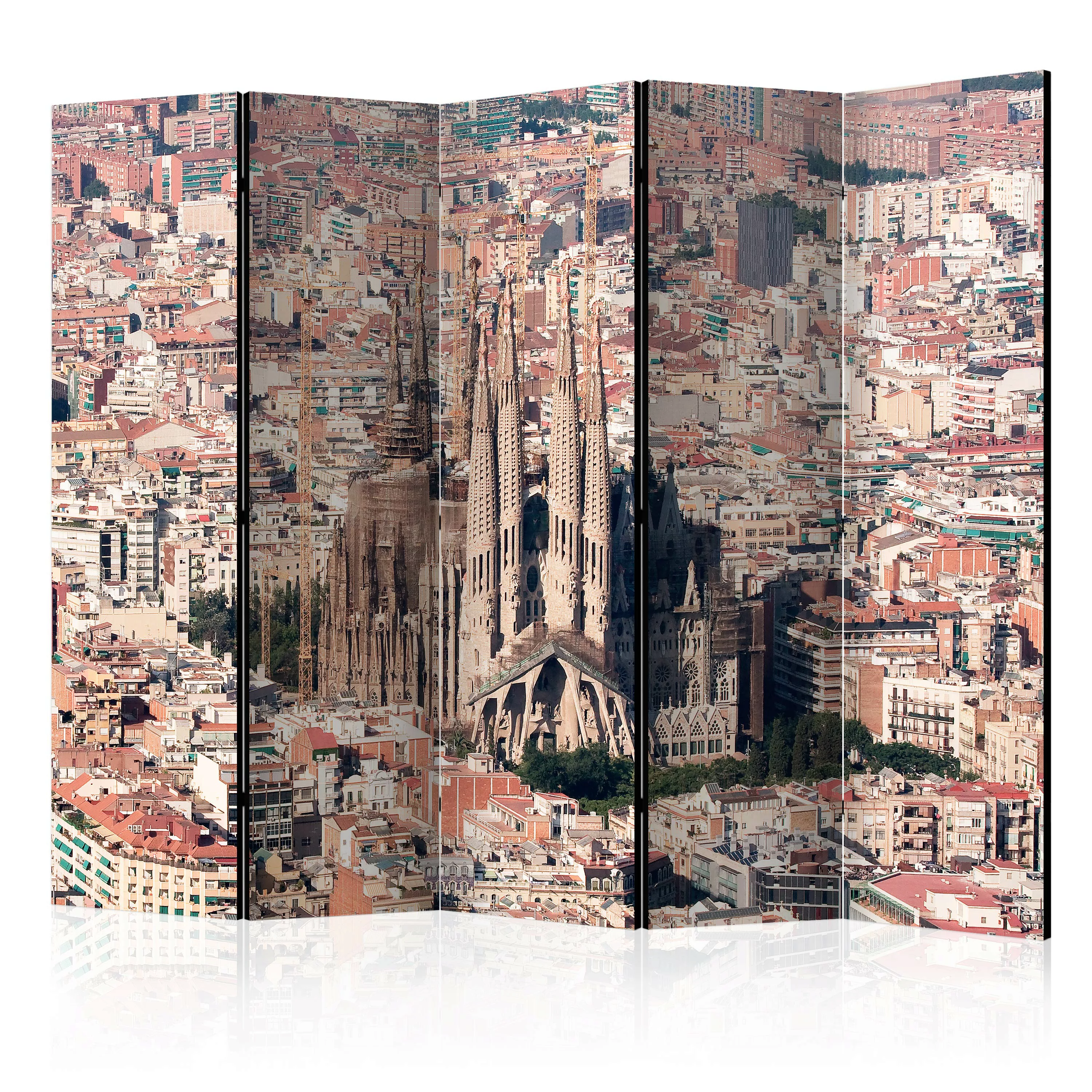 5-teiliges Paravent - Heart Of Barcelona Ii [room Dividers] günstig online kaufen