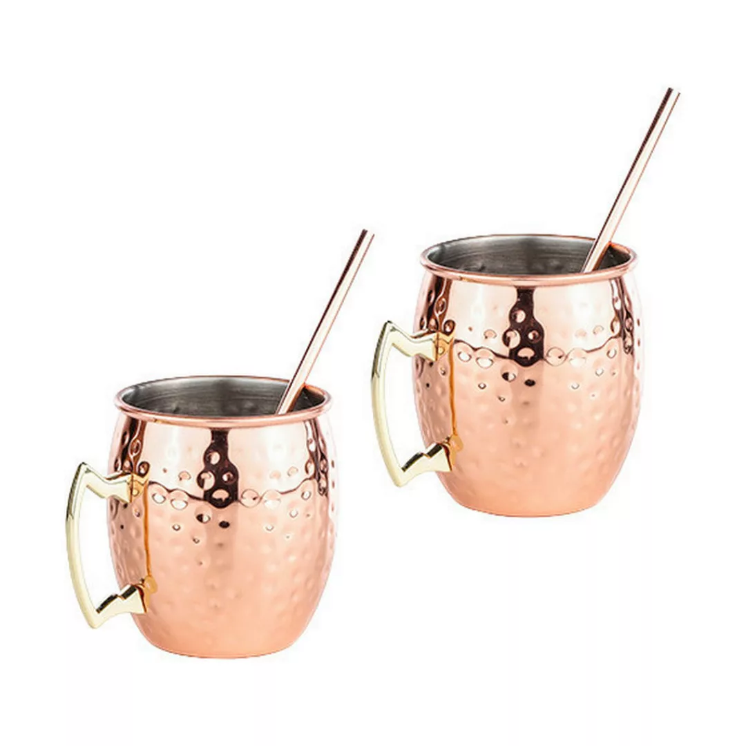 HI Kupferbecher 2er-Set Moscow Mule Kupfer Edelstahl günstig online kaufen