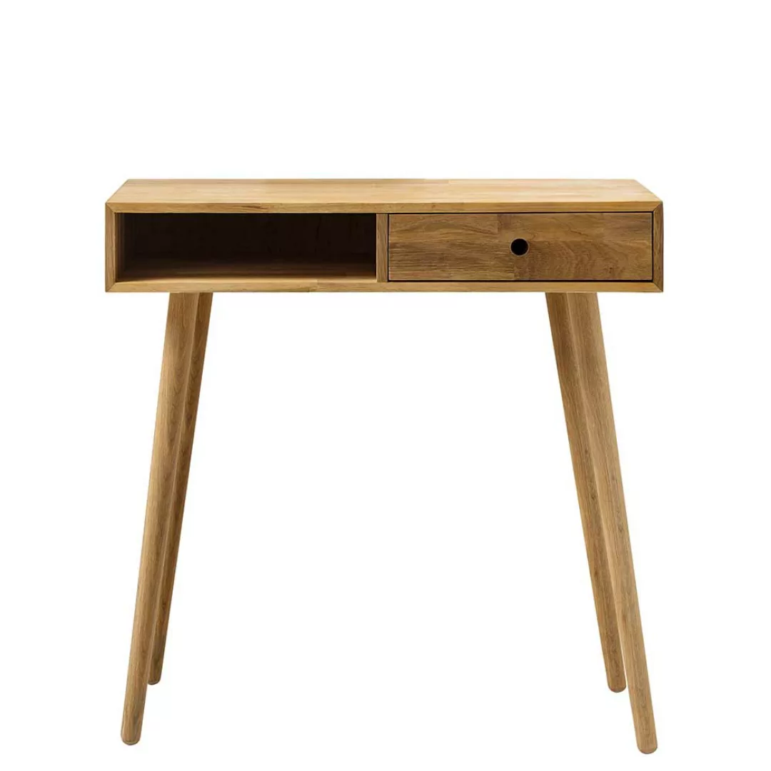 Konsolentisch aus Eiche Massivholz geölt einer Schublade günstig online kaufen