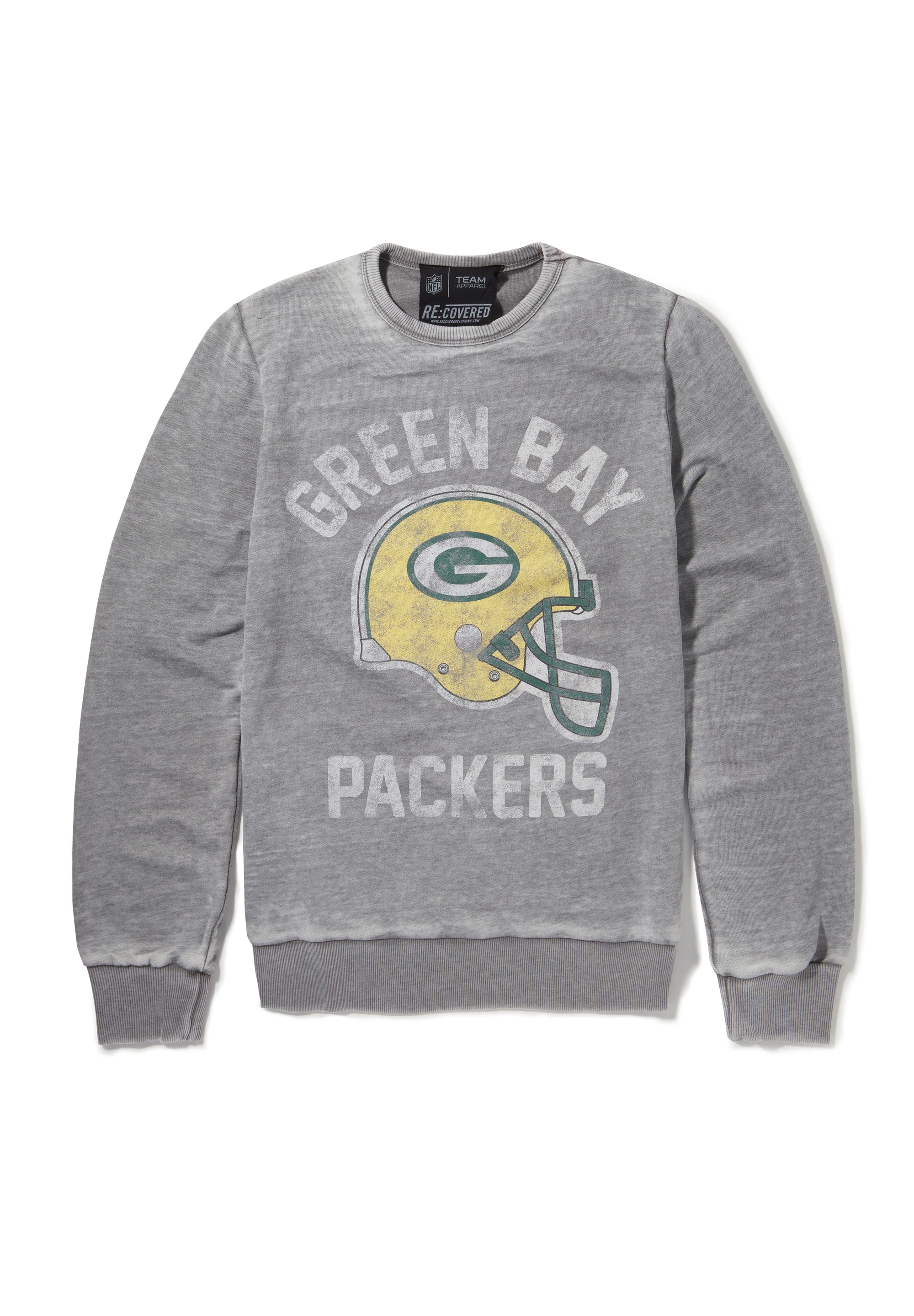 Recovered Sweatshirt "NFL Green Bay Packers Helmet Print", im zeitlosen Des günstig online kaufen