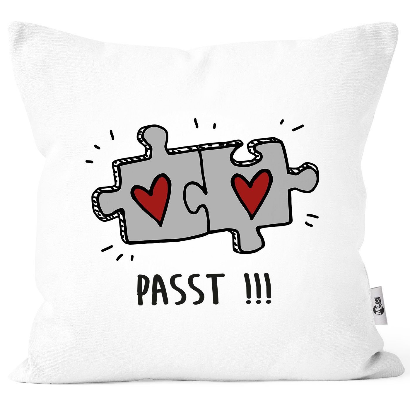MoonWorks Dekokissen Kissenbezug Passt!!! 2 Puzzleteile günstig online kaufen