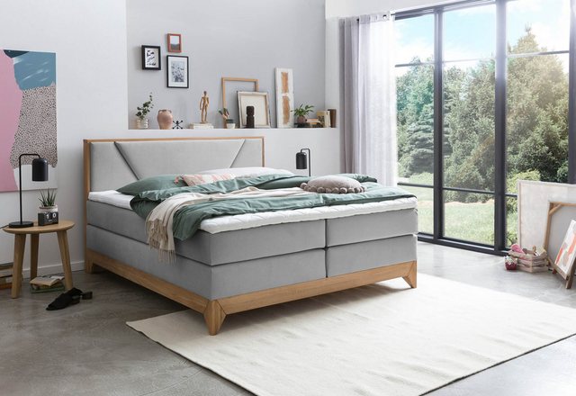 Belanoti Boxspringbett Riviera (Boxspringbett 160x200 Eiche 7-Zonen Taschen günstig online kaufen