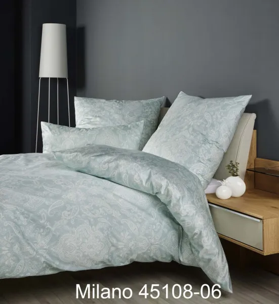 Janine Janine Mako-Satin Bettwäsche MILANO 45108 grün türkis Größe:  40x80 günstig online kaufen