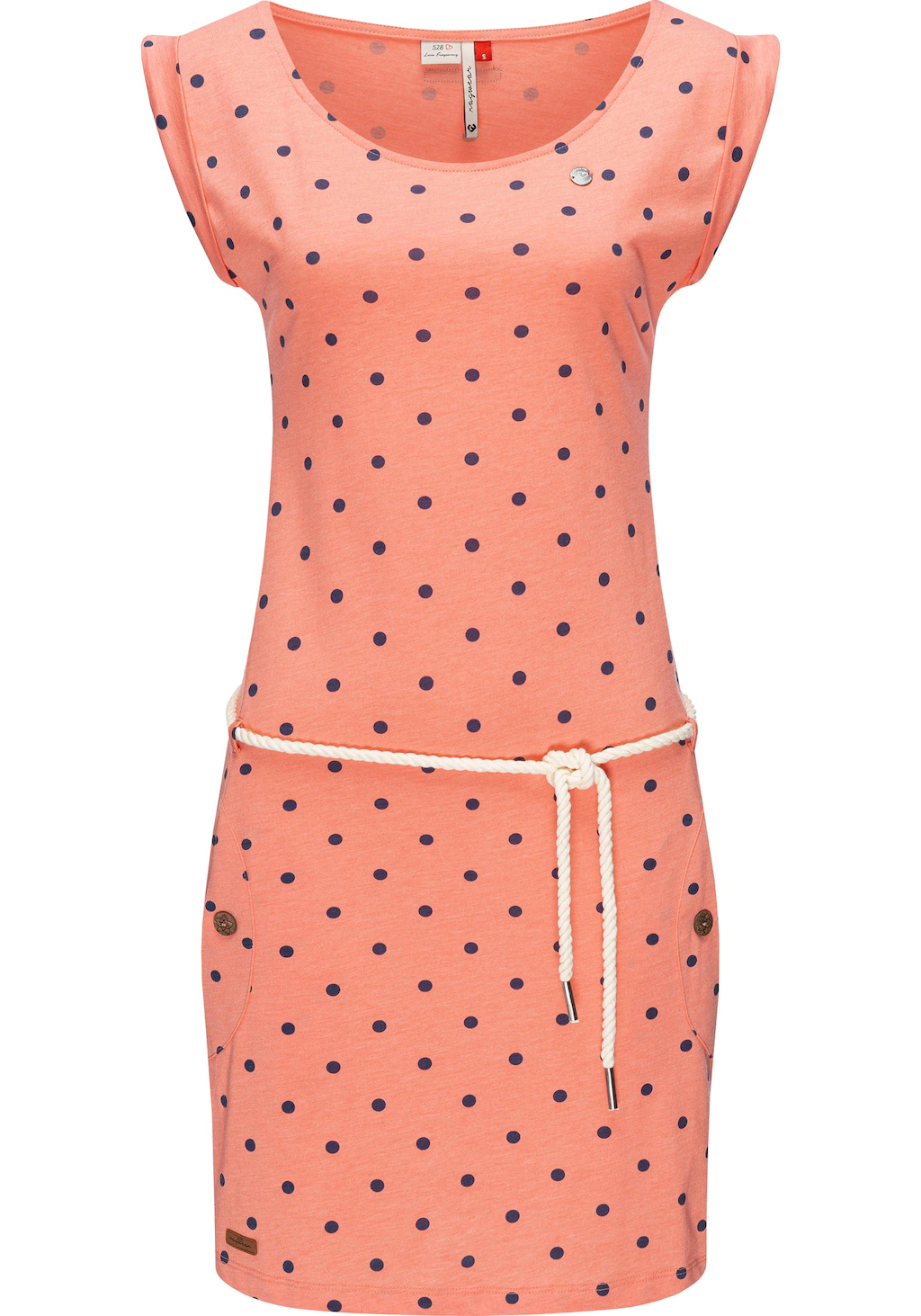 Ragwear Sommerkleid "Tag Dots", leichtes Baumwoll Kleid mit Pünktchen-Muste günstig online kaufen