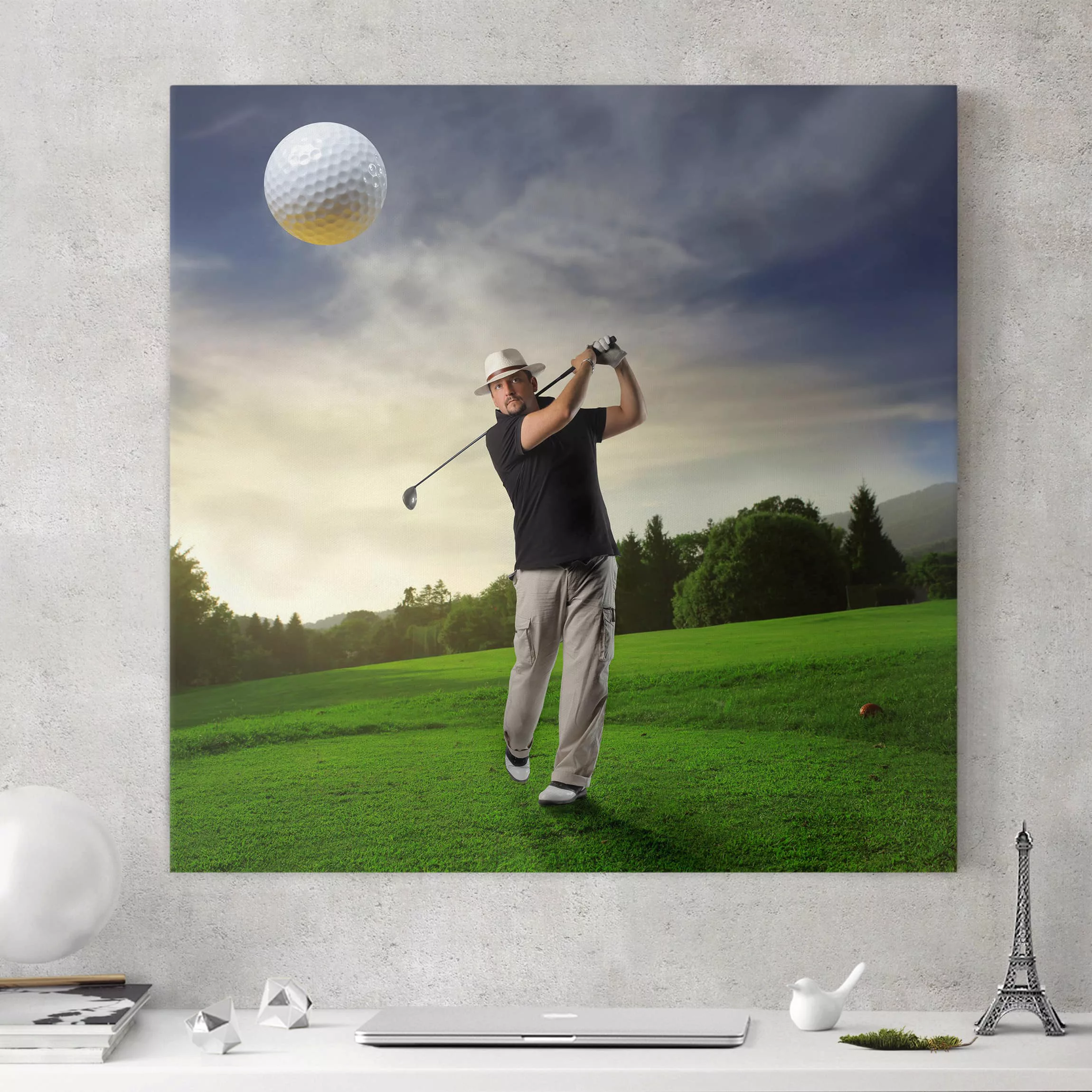 Leinwandbild Sport - Quadrat Golfclub Paradies günstig online kaufen