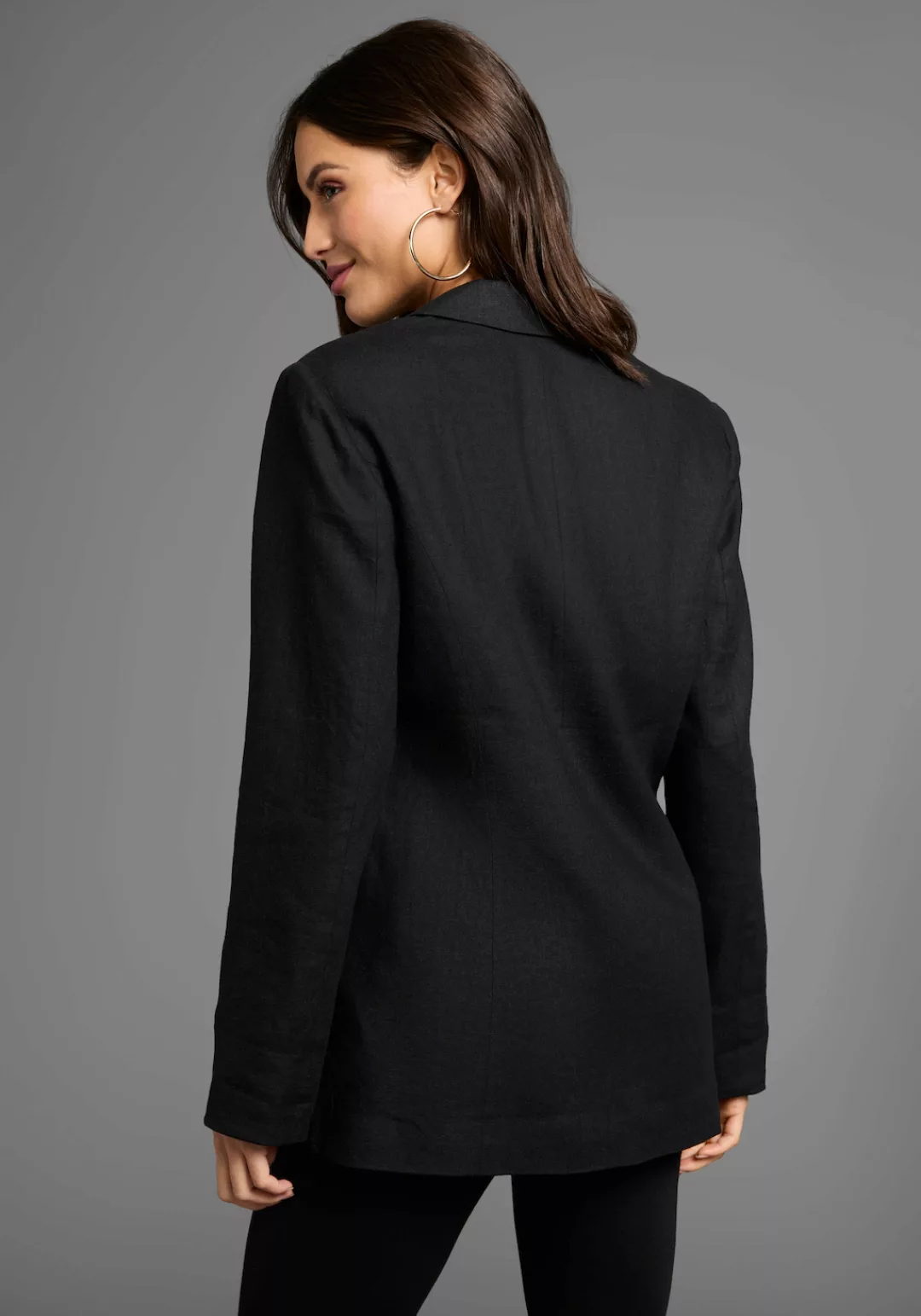 Laura Scott Longblazer, im Leinen-Look günstig online kaufen