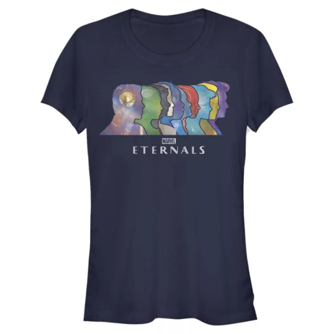 Marvel - Les Éternels - Gruppe Silhouette Heads - Frauen T-Shirt günstig online kaufen