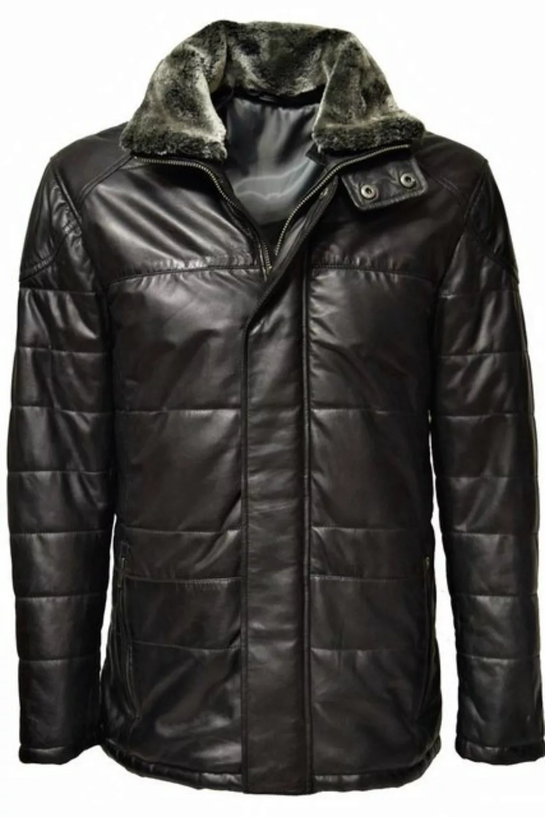 Zimmert Leather Lederjacke Side Weiches Leder, Grau, Schwarz Braun Cognac, günstig online kaufen