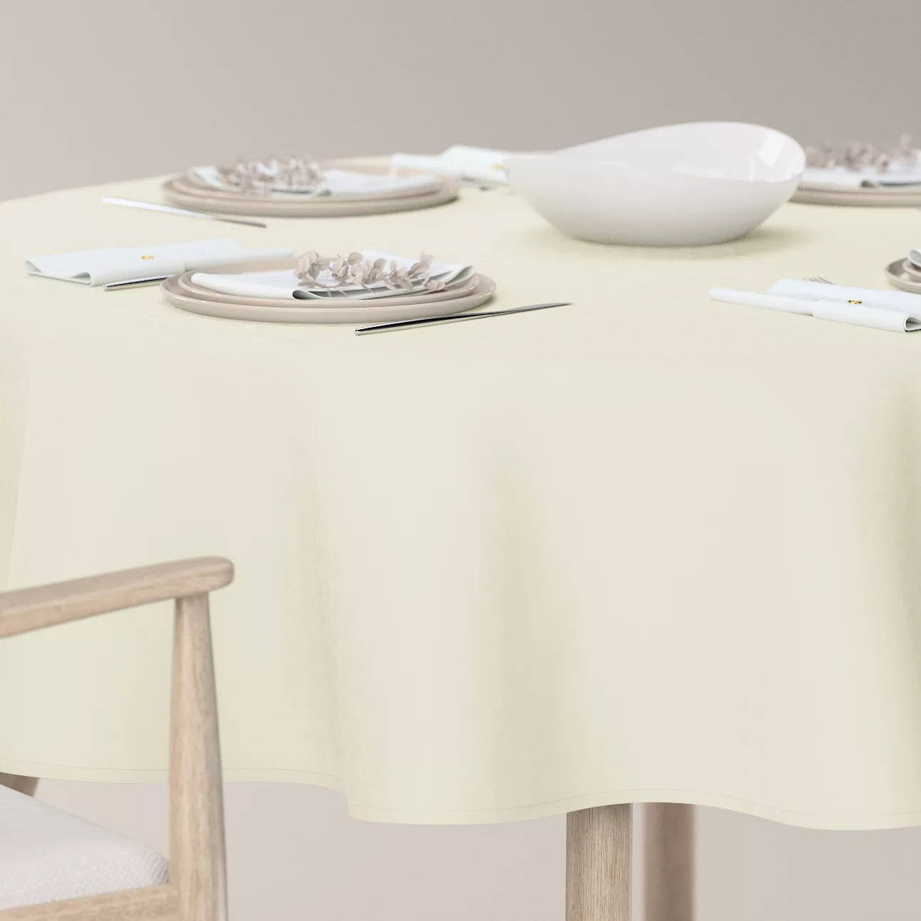 Runde Tischdecke, creme, Crema (144-63) günstig online kaufen