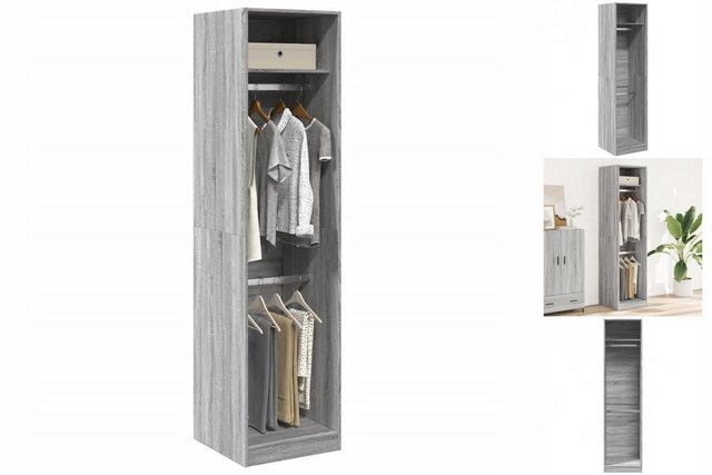 vidaXL Kleiderschrank Kleiderschrank Grau Sonoma 50x50x200 cm Holzwerkstoff günstig online kaufen