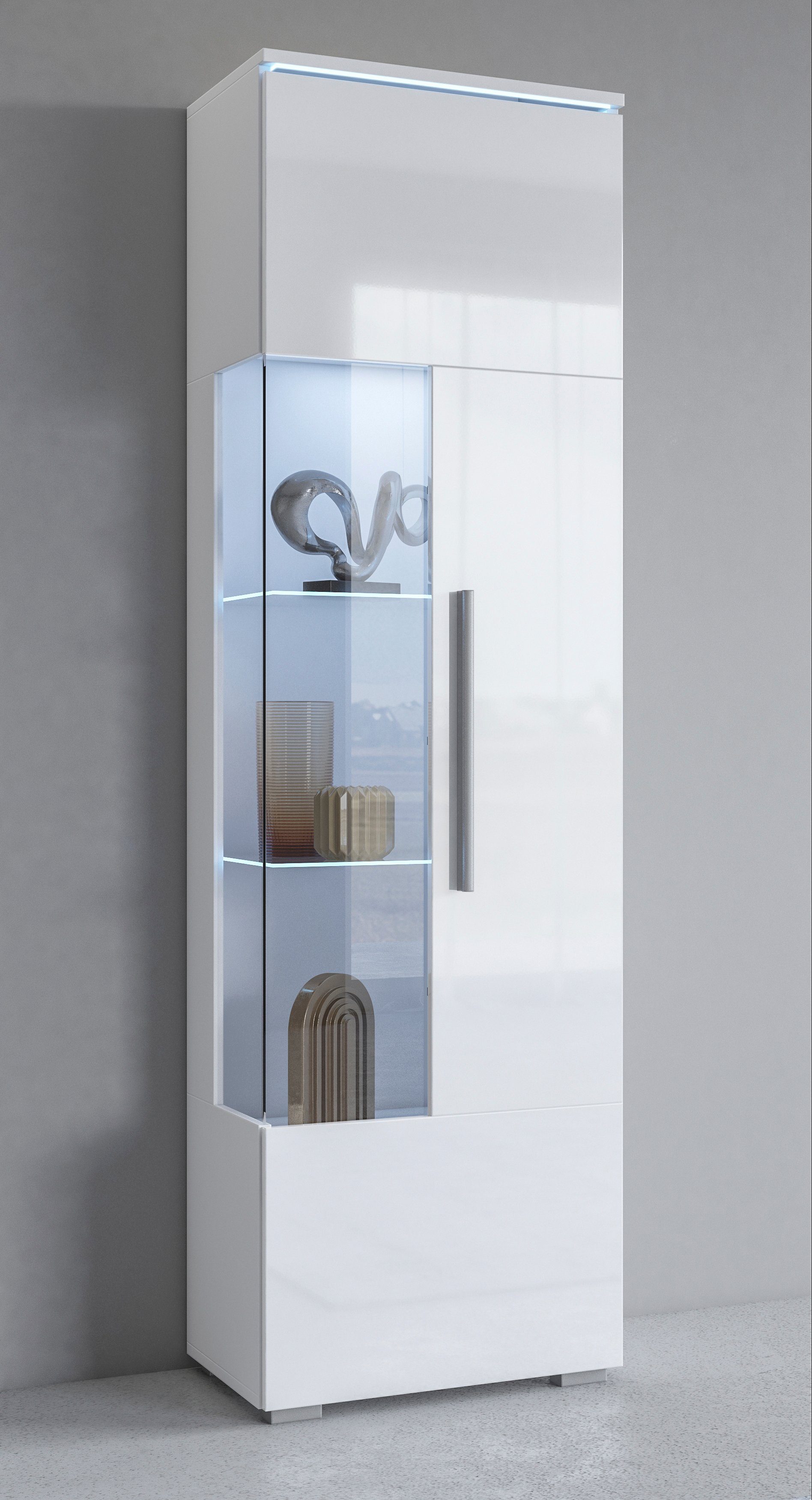 INOSIGN Vitrine "India,Höhe 160cm stilvolle Glasvitrine mit verstellbare Gl günstig online kaufen