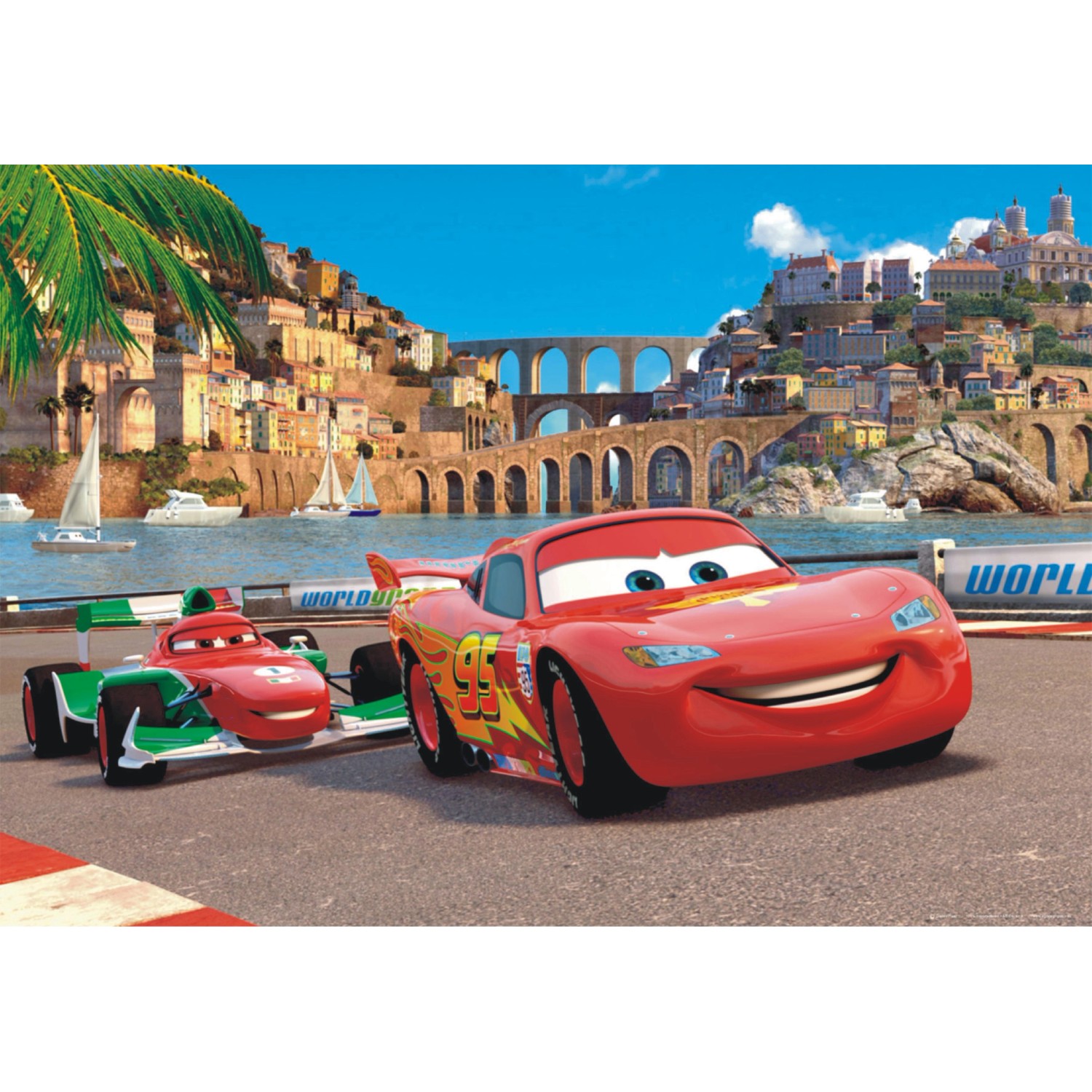 Disney Poster Cars Rot Blau und Beige 160 x 110 cm 600644 günstig online kaufen