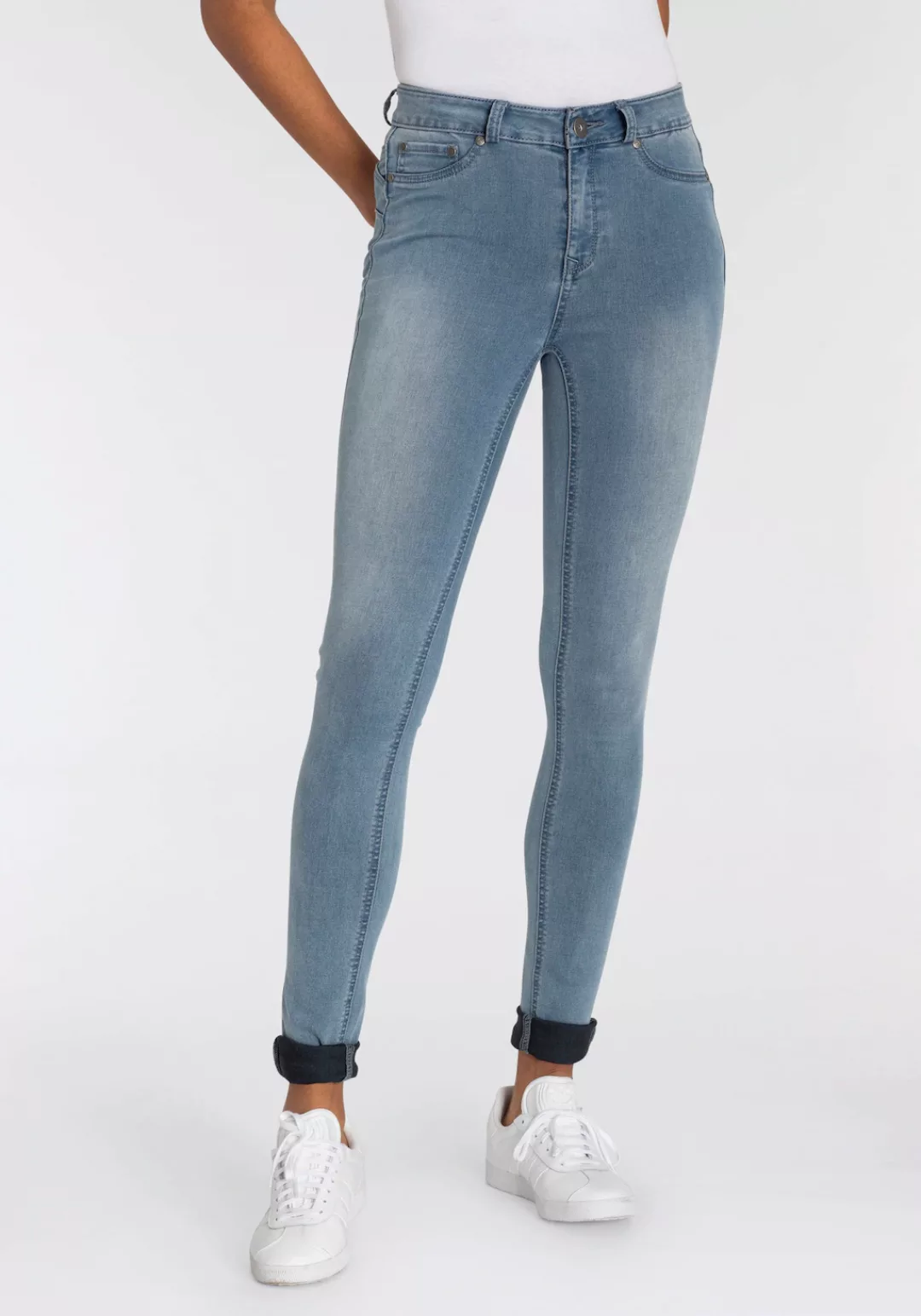 Arizona Skinny-fit-Jeans "Ultra Stretch", skinny-fit, betonte Taille, shapi günstig online kaufen