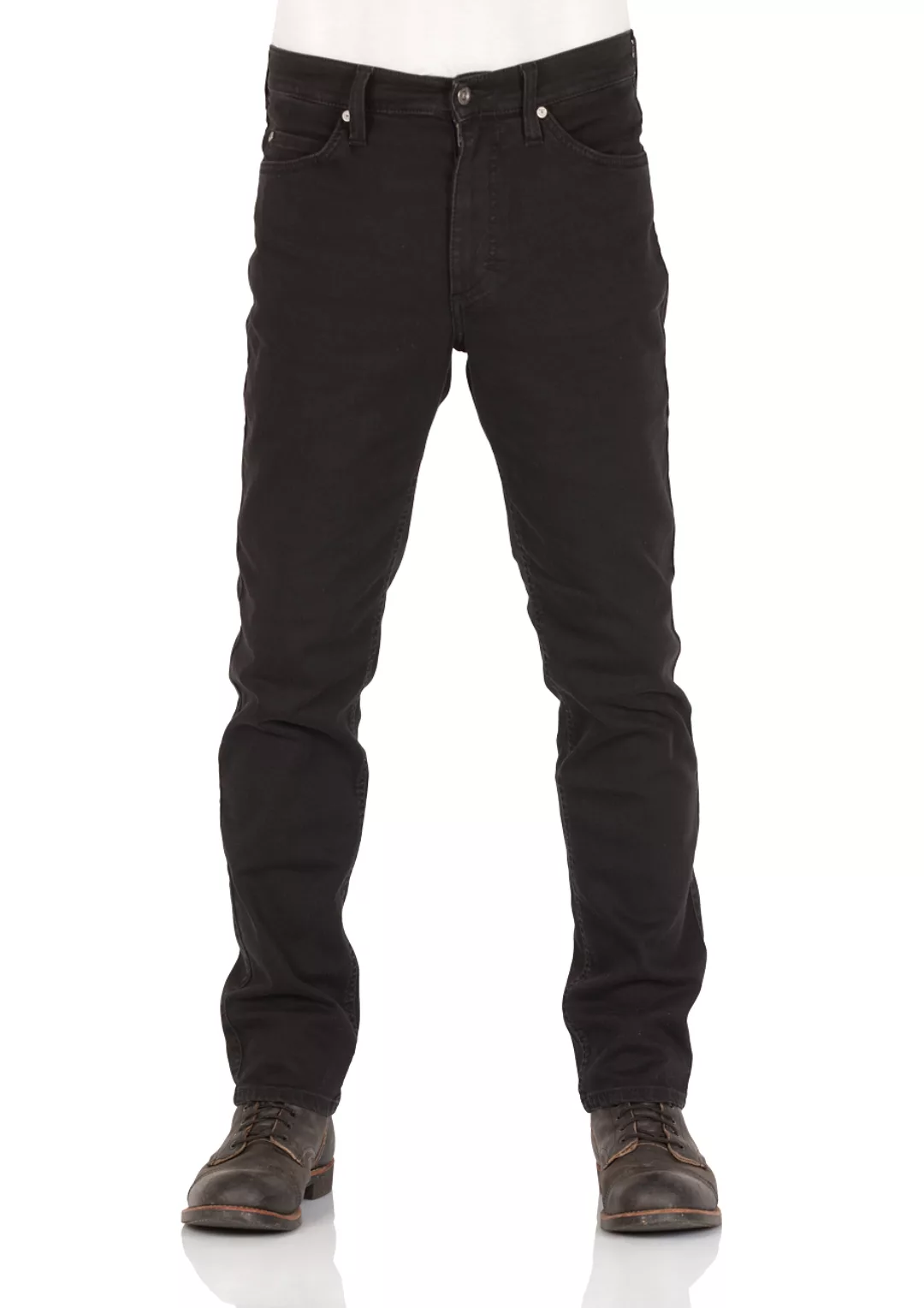 Mustang Herren Jeans Tramper - Tapered Fit - Schwarz - Deep Black günstig online kaufen