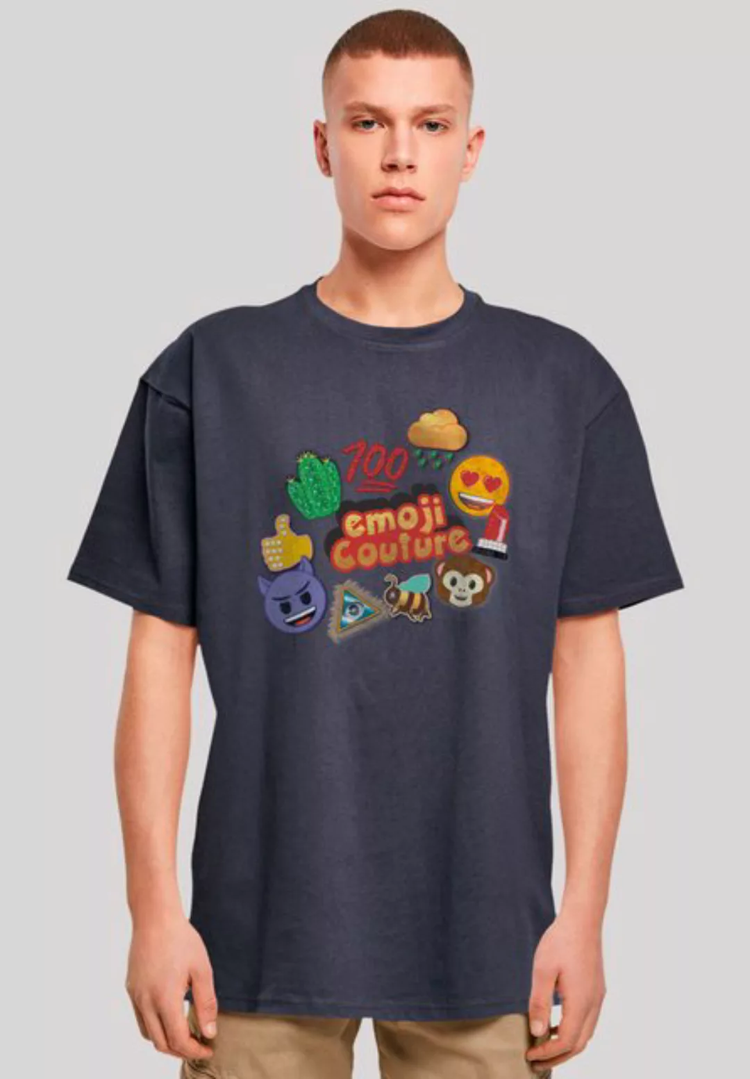 emoji couture T-Shirt gold logo stylish icons Premium Qualität günstig online kaufen