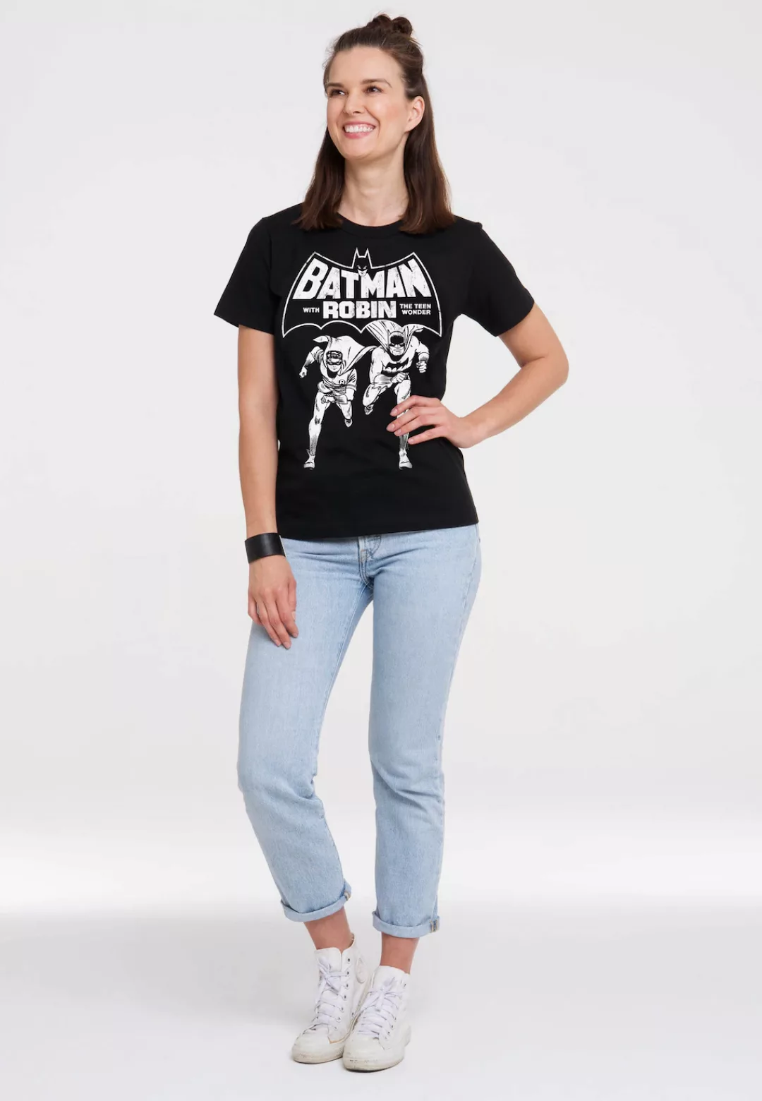 LOGOSHIRT T-Shirt "Batman & Robin - Teen Wonder", mit trendigem Superhelden günstig online kaufen