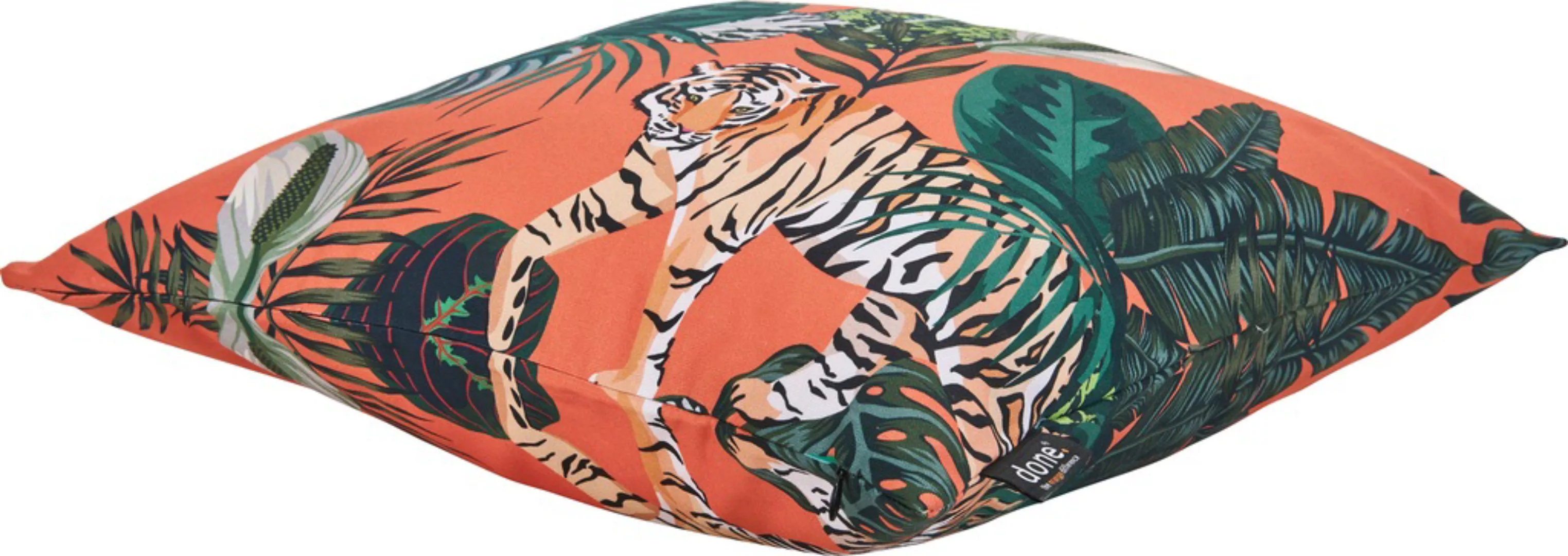 done.® Dekokissen »Panama Print Tiger« günstig online kaufen