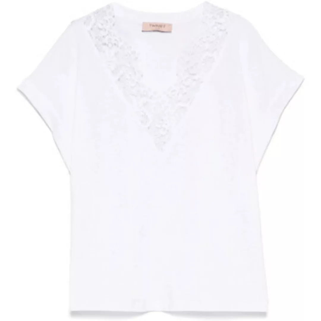 Twin Set  3/4 Jeans T-SHIRT CON INSERTI IN PIZZO Art. 251TP2292 günstig online kaufen