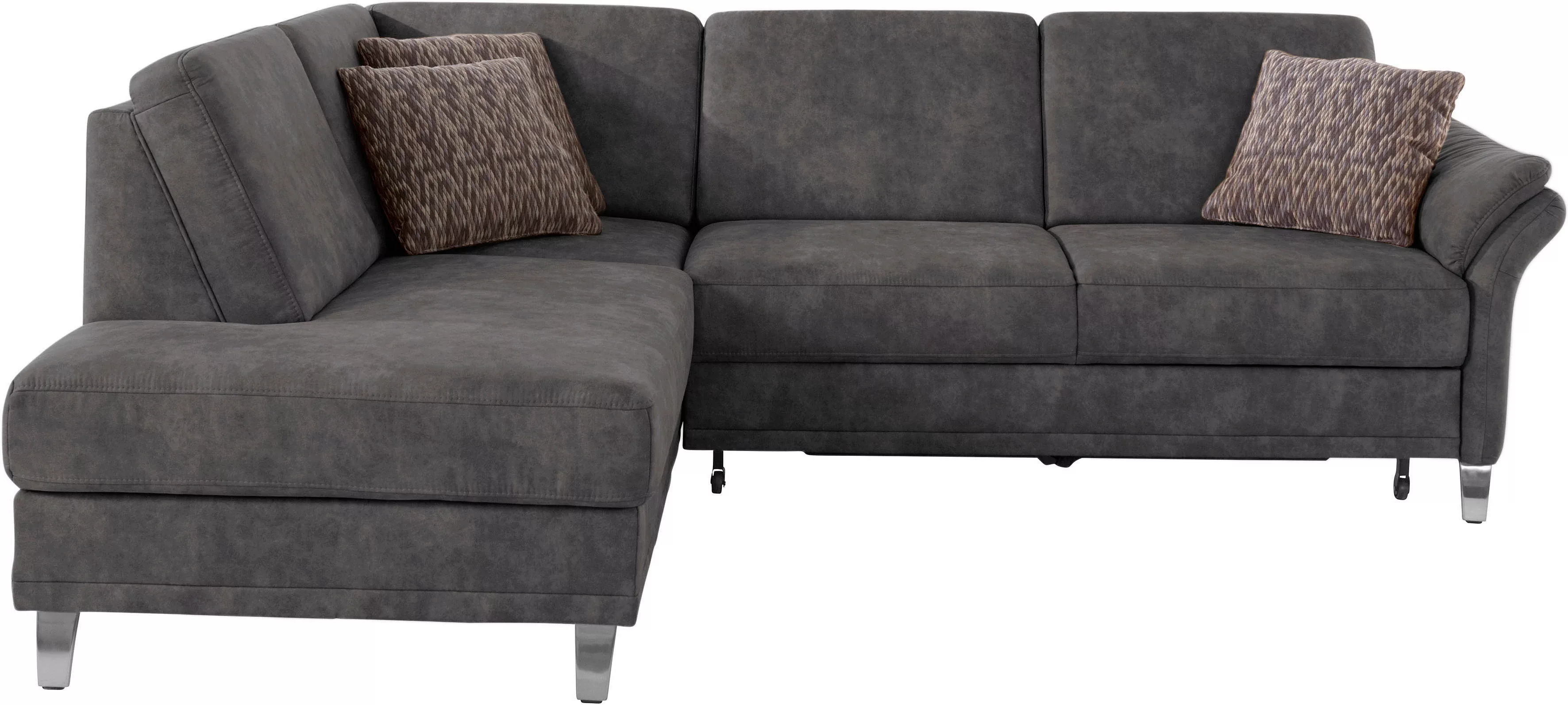 sit&more Ecksofa »Clio L-Form«, wahlweise mit Bettfunktion und Bettkasten, günstig online kaufen