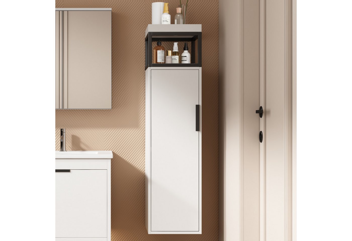 REDOM Hochschrank Badezimmermöbel (Wandhängeschrank, 1-St., Hängend) mit Ab günstig online kaufen