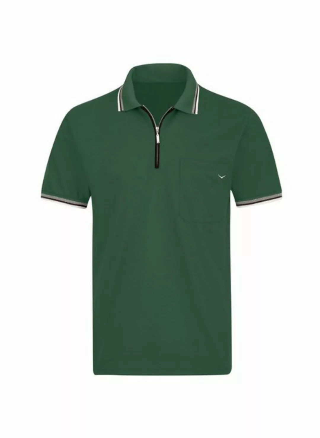 Trigema Poloshirt TRIGEMA Poloshirt mit Reißverschluss (1-tlg) günstig online kaufen