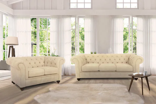 Home affaire Chesterfield-Sofa "Duc 3-Sitzer" günstig online kaufen