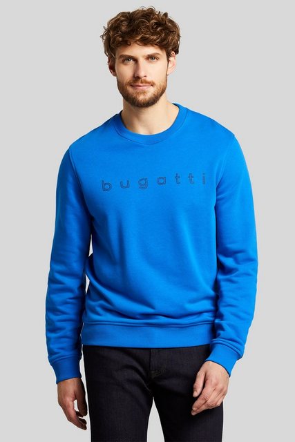 bugatti Rundhalspullover aus Organic Cotton günstig online kaufen