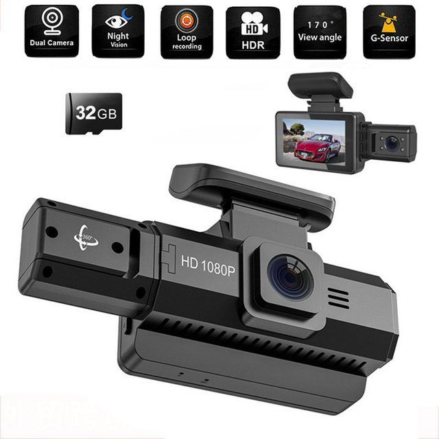 ZEUOPQ Auto Dashcam mit 32GB SD Karte, Full HD 1080P Dashcam (2 Megapixel H günstig online kaufen