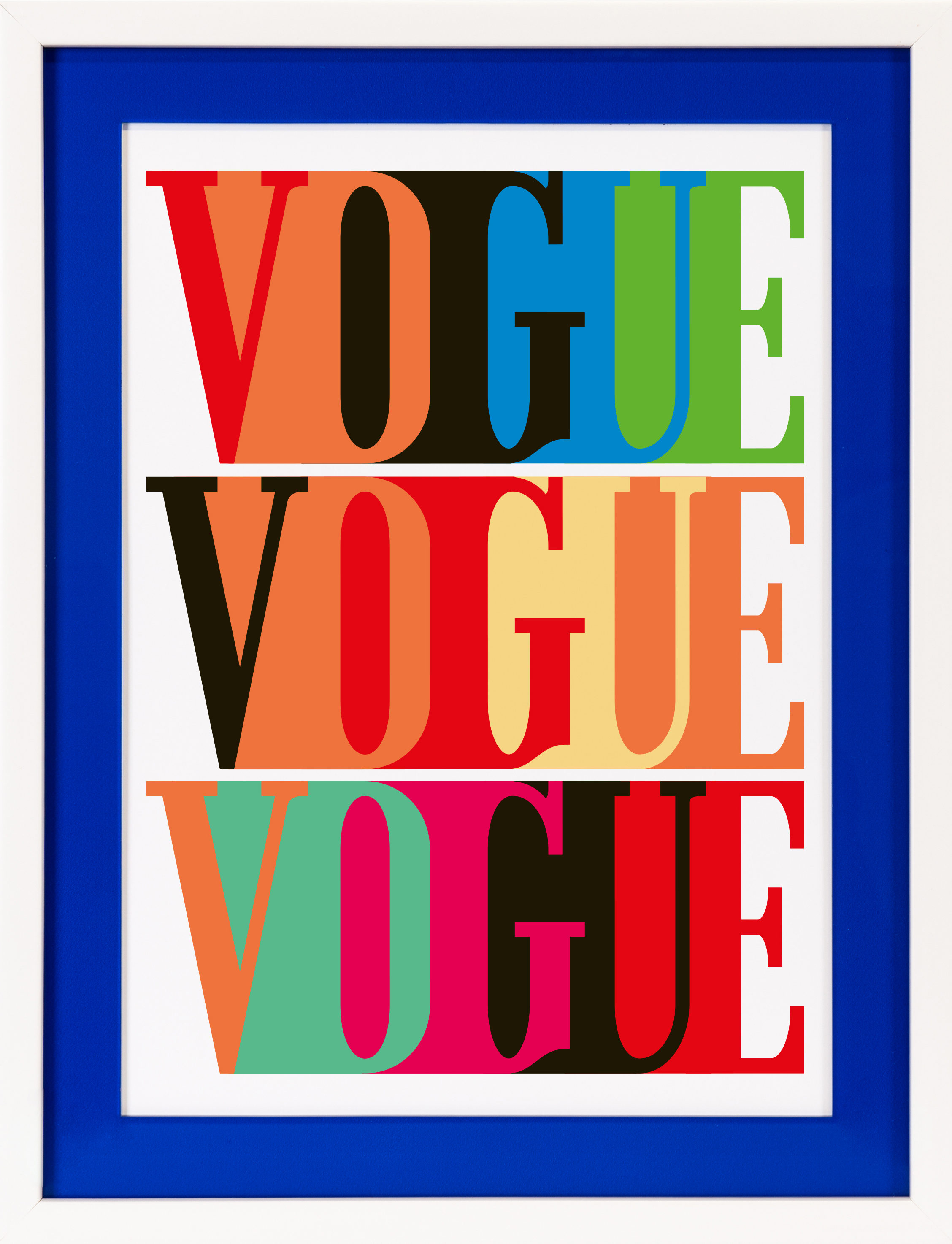 queence Bild mit Rahmen »Vogue, Sprüche, Text«, Fashion-Magazincover, (1 St günstig online kaufen