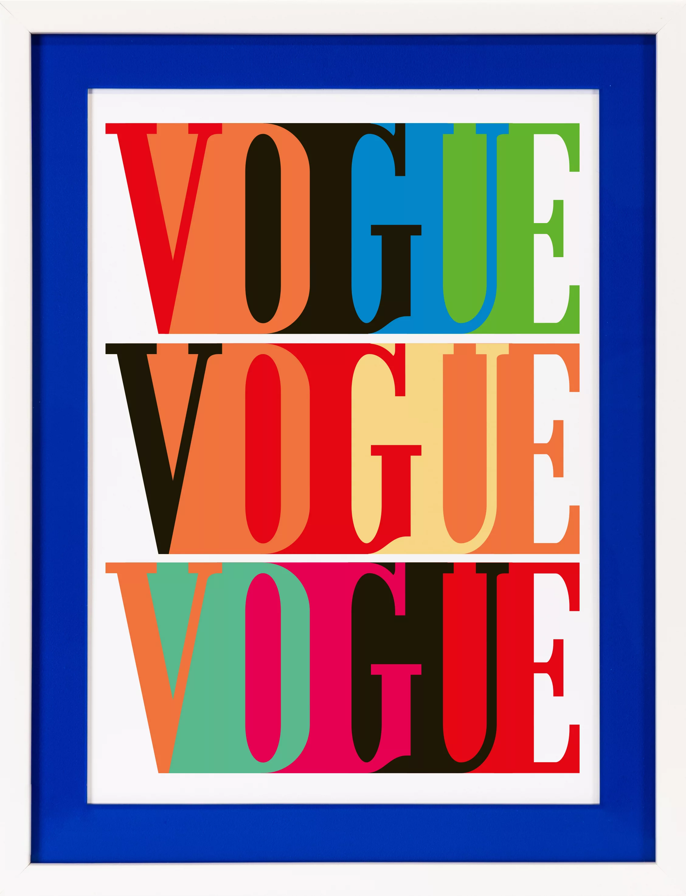 queence Bild mit Rahmen »Vogue, Sprüche, Text«, Fashion-Magazincover-Kunst, günstig online kaufen