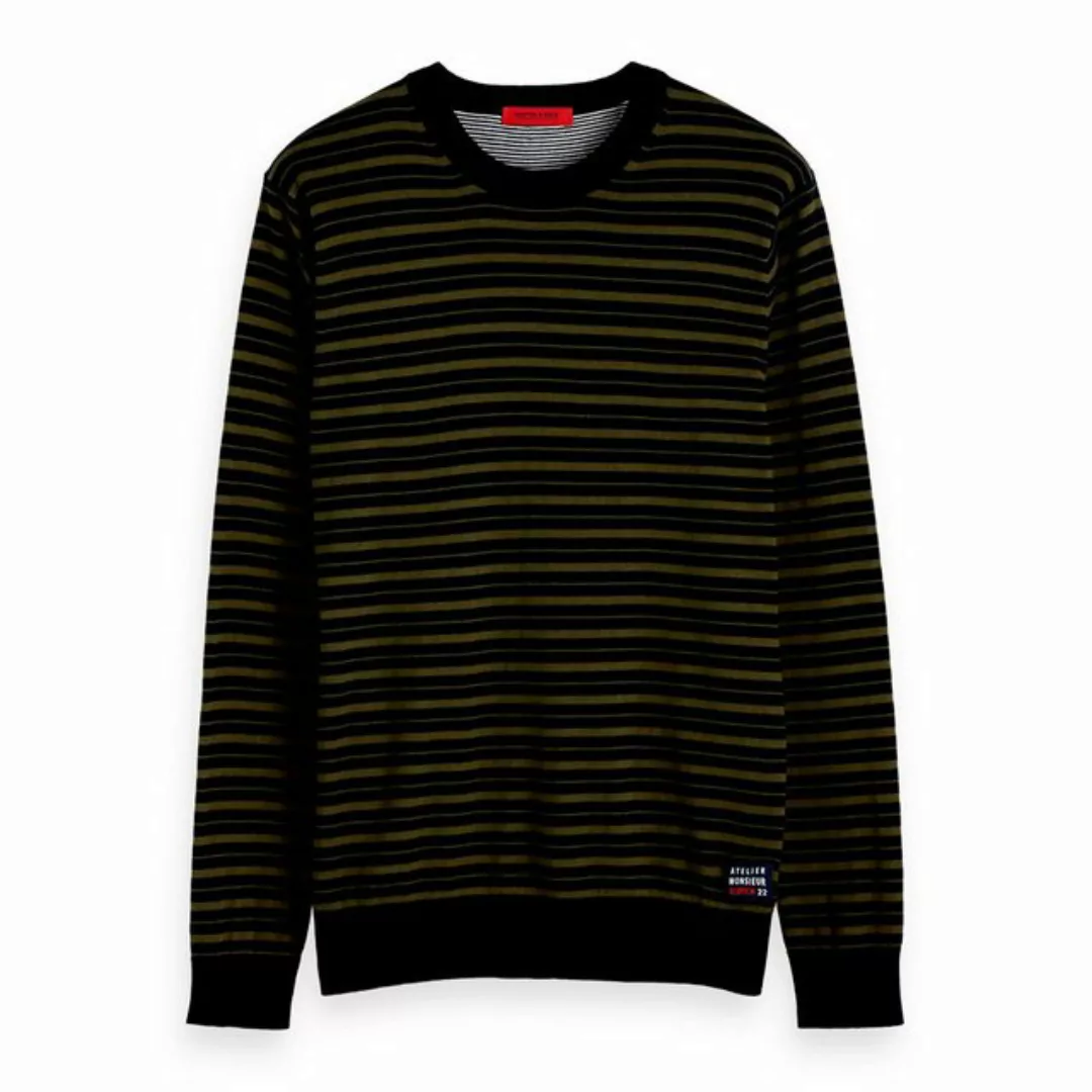 Scotch & Soda Fleecepullover Scotch & Soda Herren Pullover Striped Crewneck günstig online kaufen