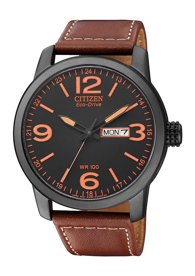 Citizen Solaruhr BM8476-07EE, Armbanduhr, Herrenuhr, Ledearmband, günstig online kaufen