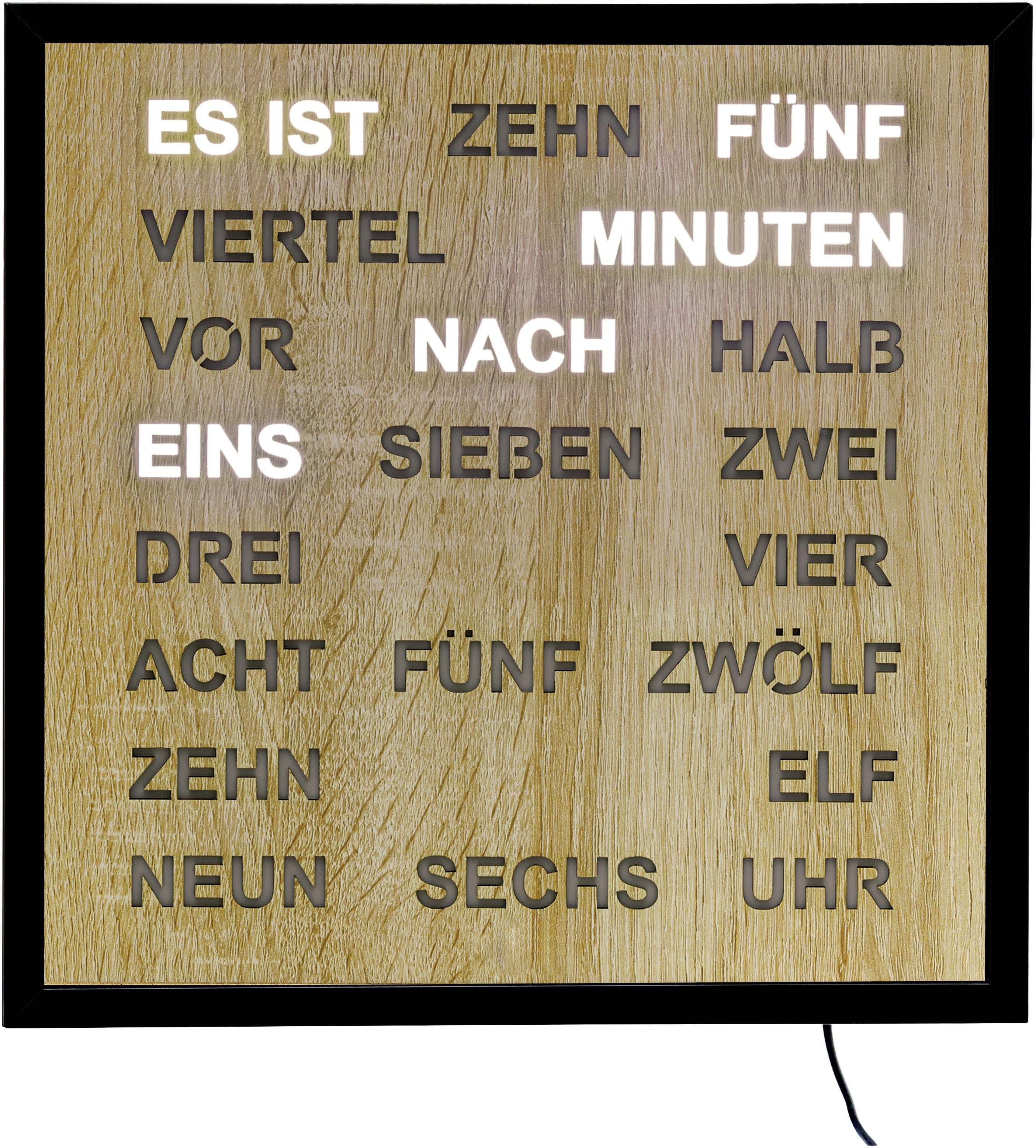 AMS Wanduhr (Quarzuhr, Digitaluhr, Wohnzimmer, Esszimmer, günstig online kaufen