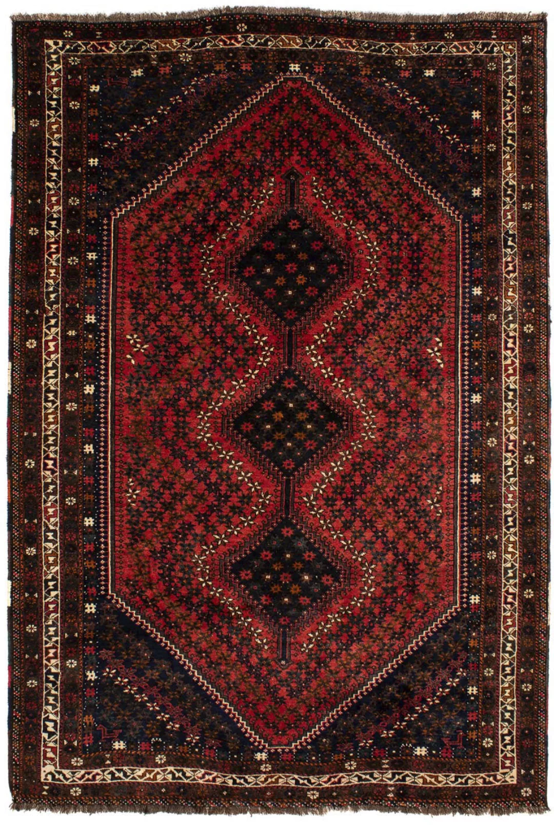 morgenland Orientteppich »Perser - Nomadic - 291 x 206 cm - dunkelrot«, rec günstig online kaufen