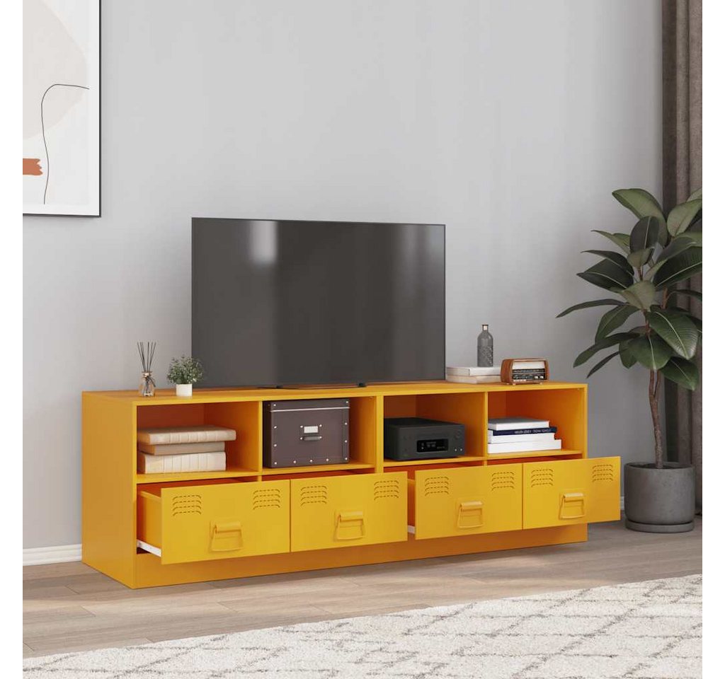 vidaXL TV-Schrank TV-Schränke 2 Stk. Senfgelb 67x39x44 cm Stahl günstig online kaufen