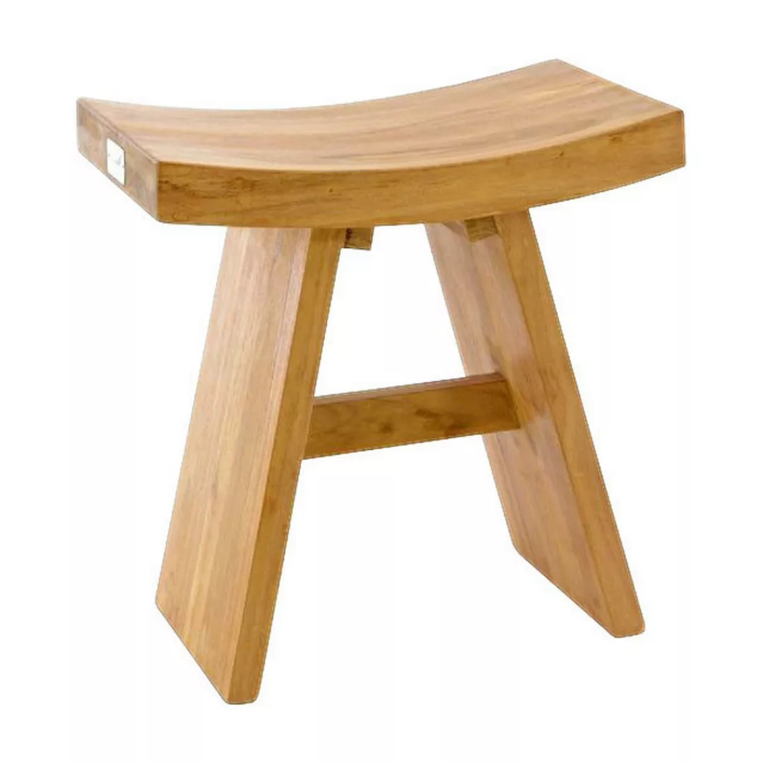 VCM Hocker H braun Teakholz B/H/T: ca. 45x47x29 cm günstig online kaufen