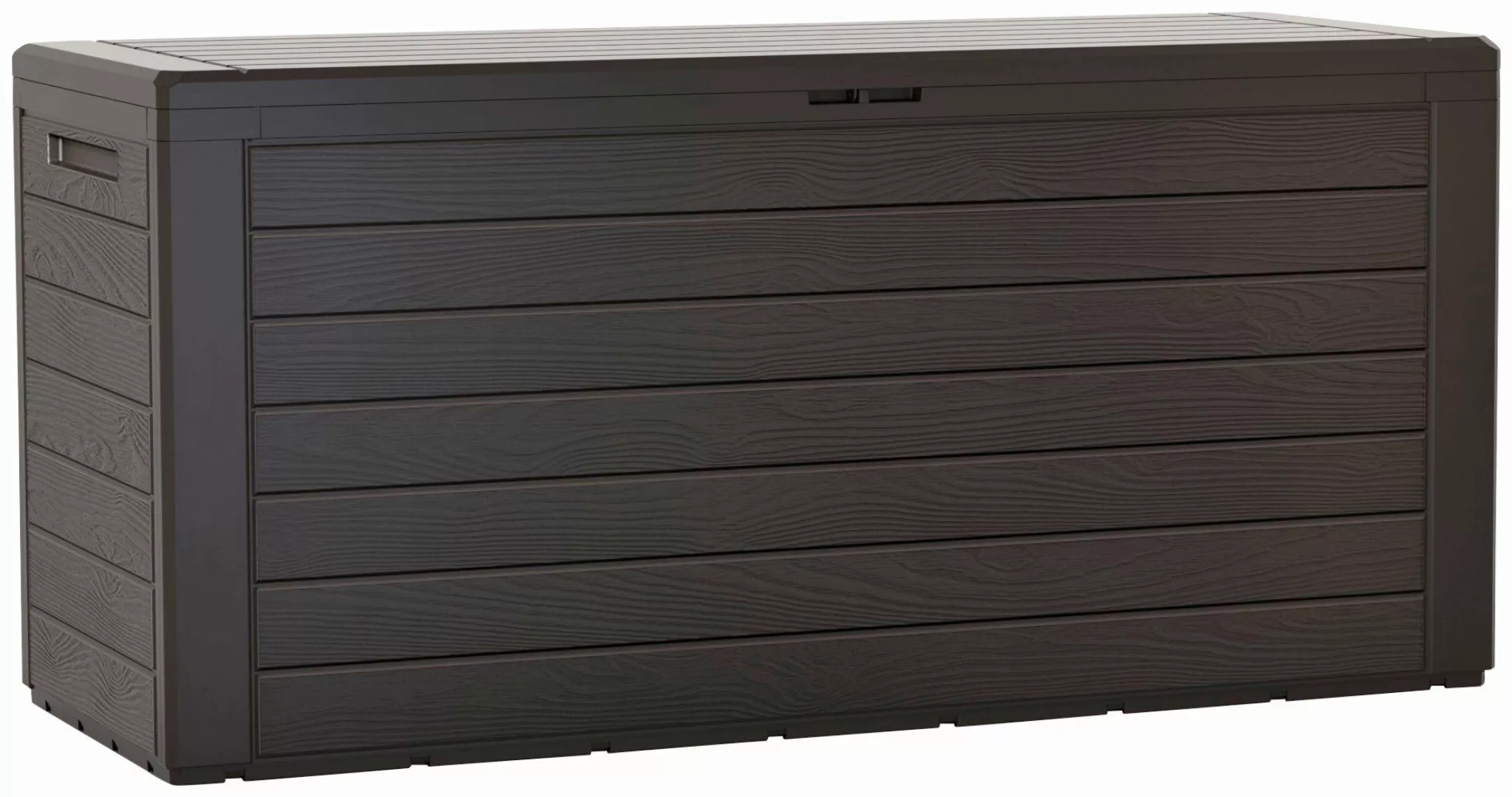 Prosperplast Gartenbox Auflagenbox Woodebox 280 Liter günstig online kaufen