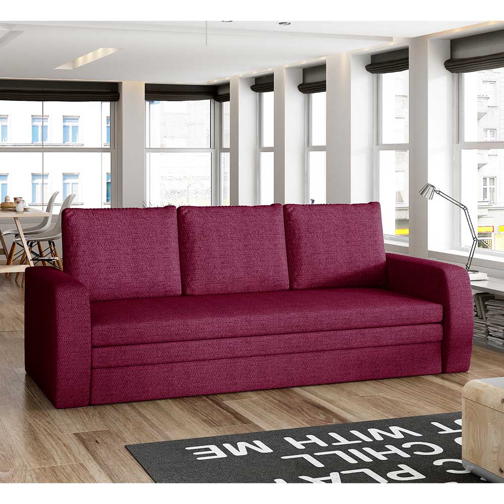 Schlafsofa Dreisitzer Sofa mit Schlaffunktion und Armlehnen günstig online kaufen