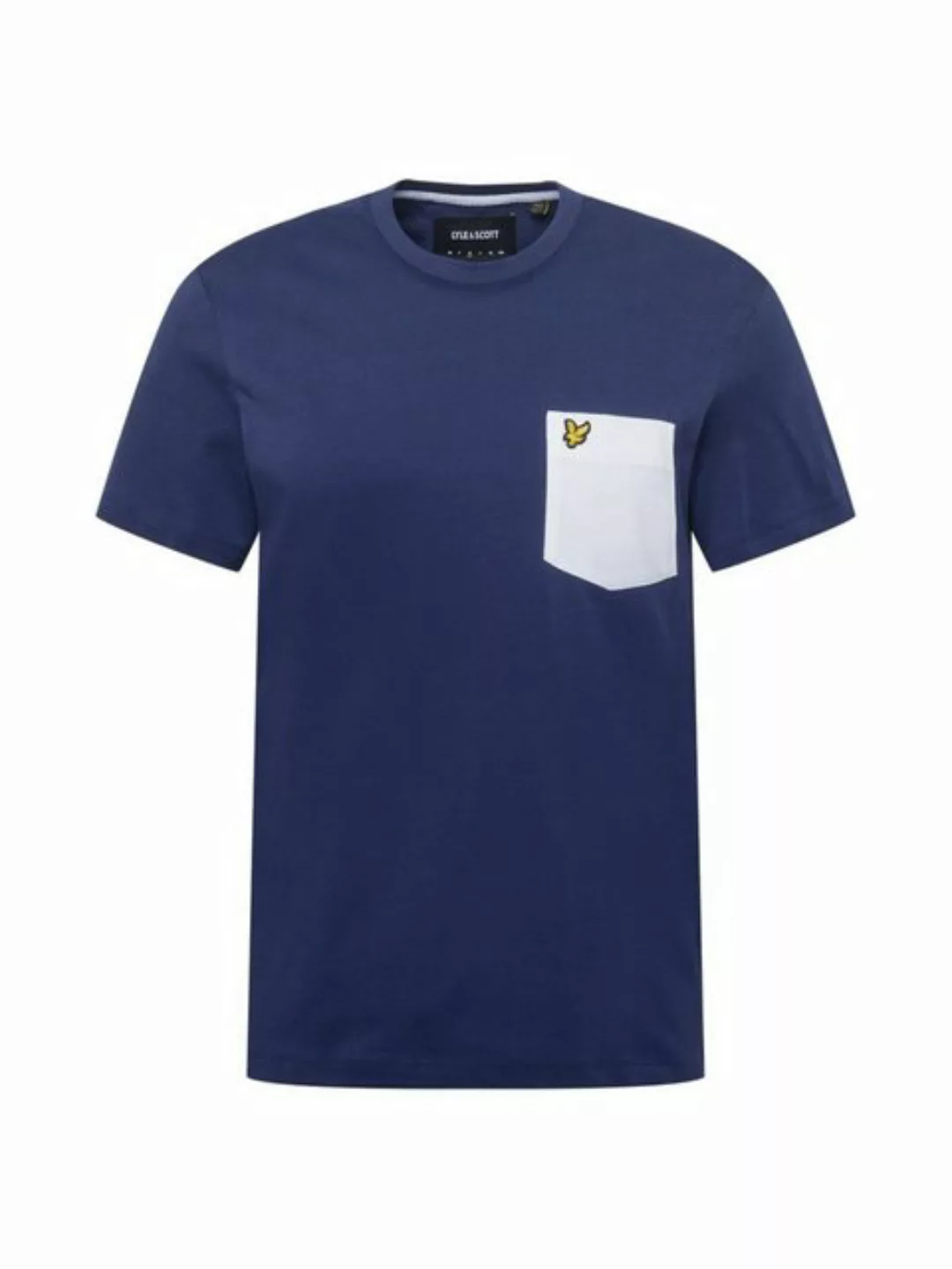 Lyle & Scott T-Shirt Basic Herren, 100% Baumwolle, Kontrast Brusttasche günstig online kaufen