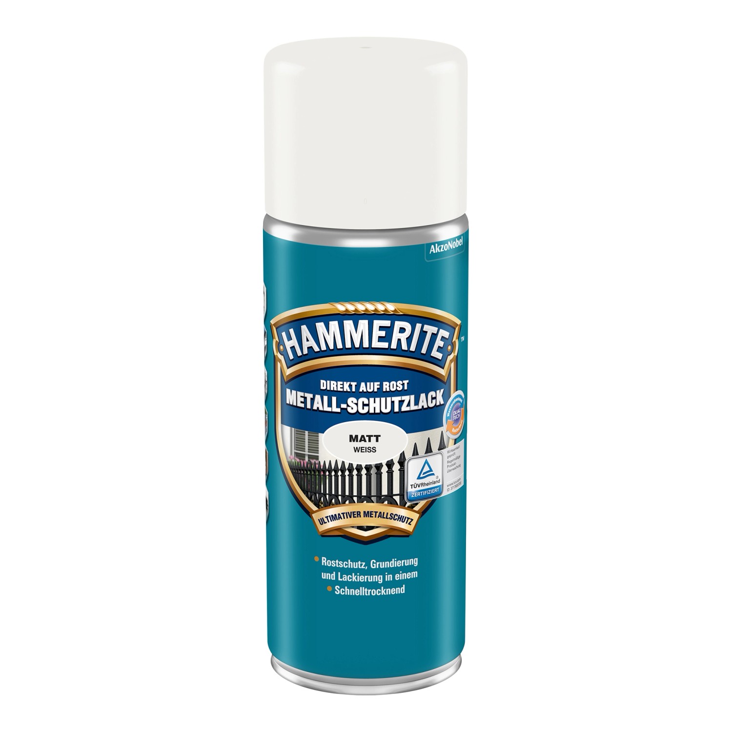 Hammerite Metall-Schutzlack Spray Weiß-Matt 400 ml günstig online kaufen