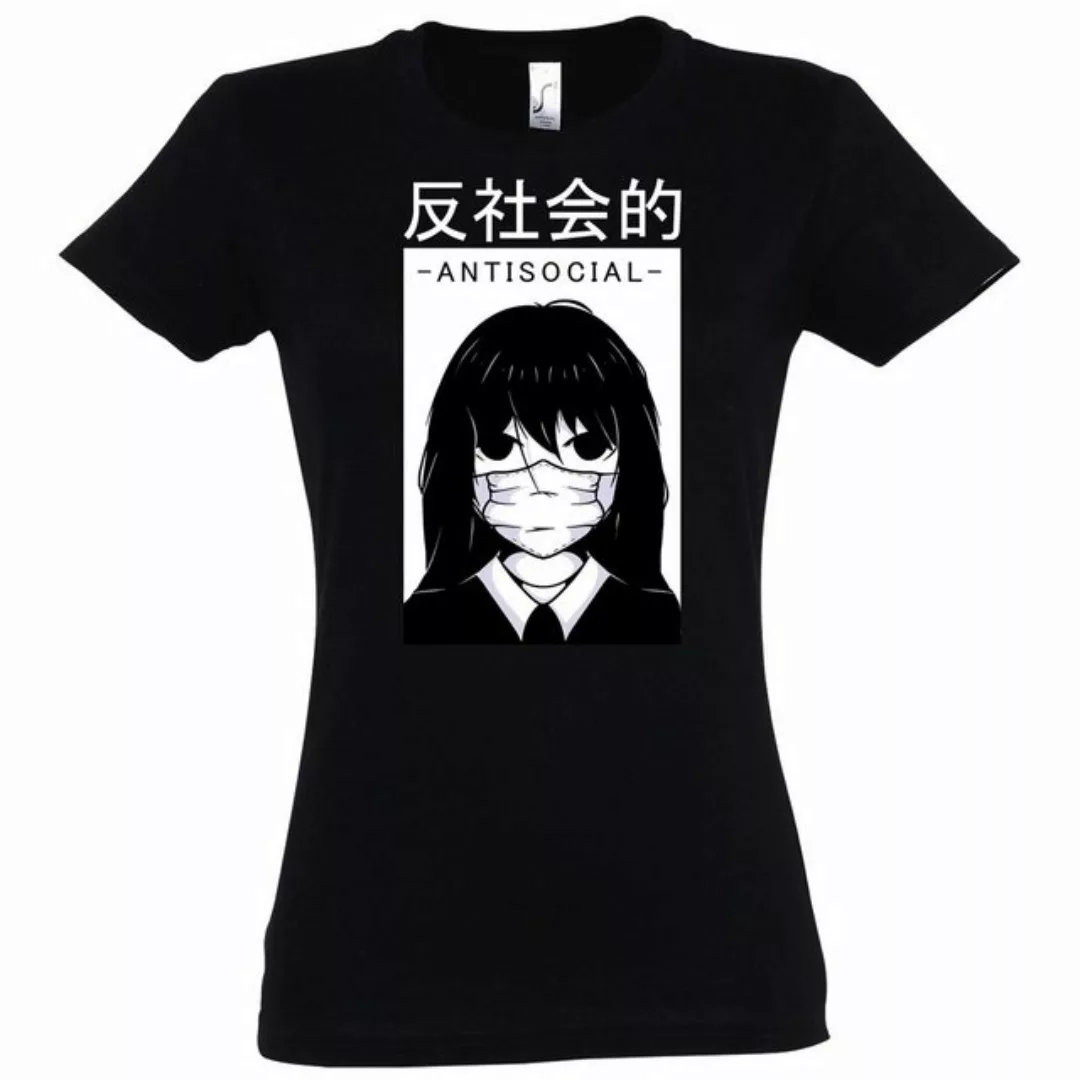 Youth Designz T-Shirt Antisocial Damen Shirt Mit modischem Print günstig online kaufen