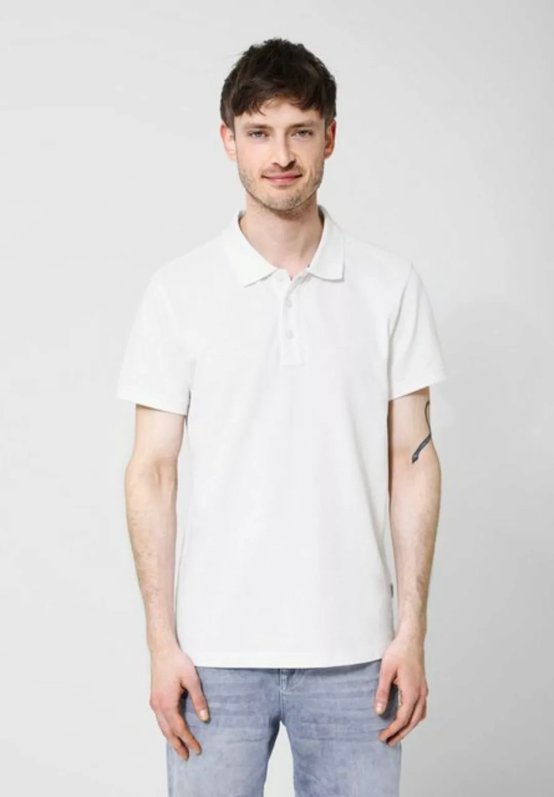 STREET ONE MEN Poloshirt, in Unifarbe günstig online kaufen