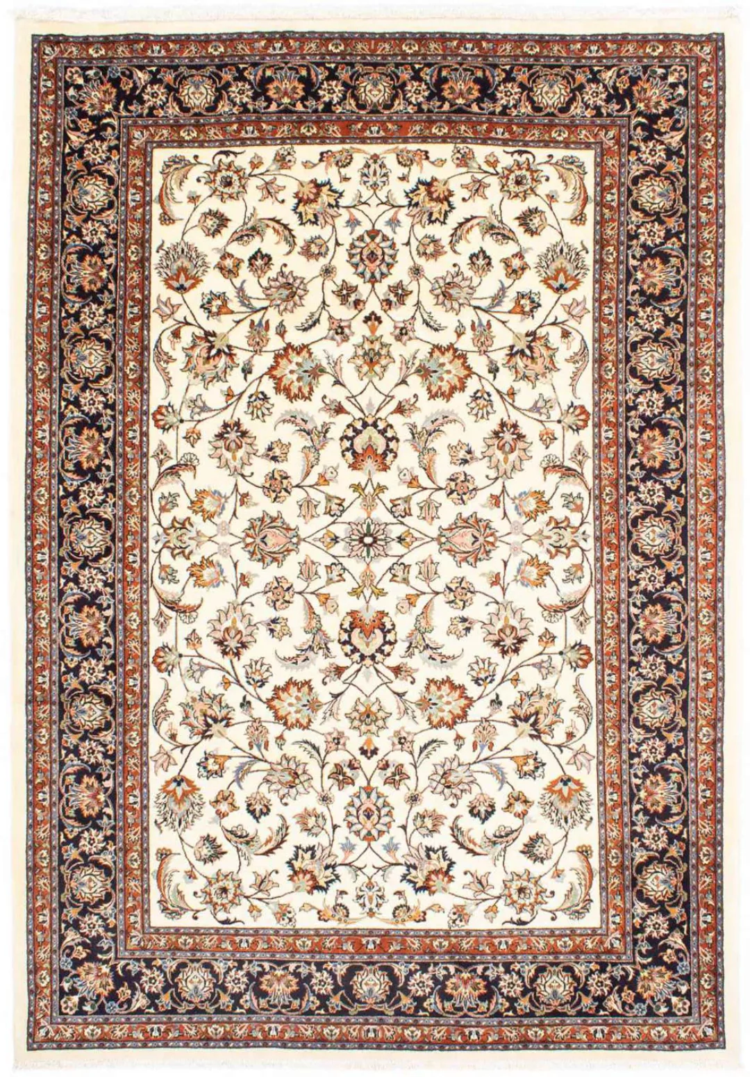 morgenland Wollteppich »Kaschmar Blumenmuster Beige 289 x 197 cm«, rechteck günstig online kaufen