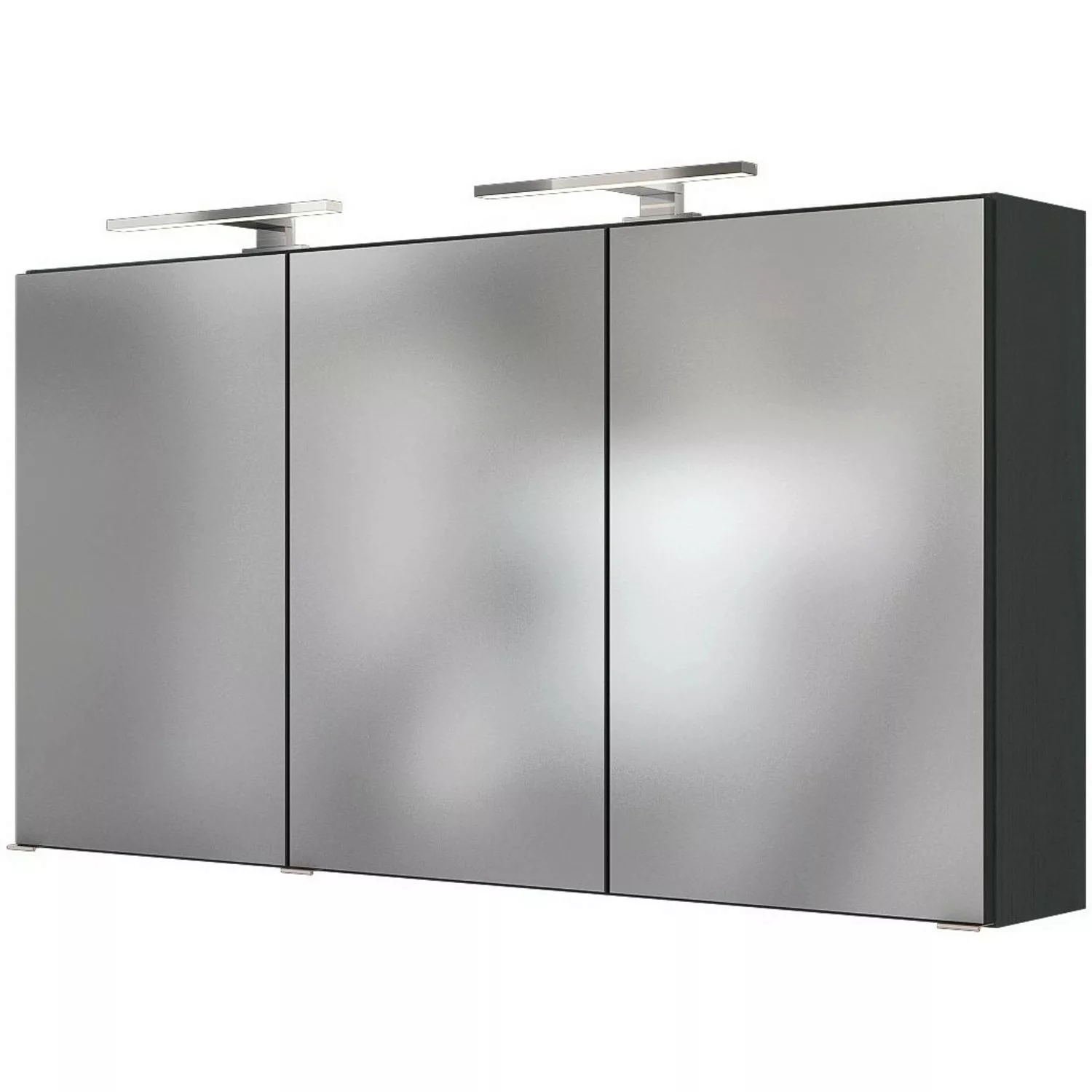 Held Spiegelschrank Verona Graphit 120 cm mit Softclose Türen günstig online kaufen