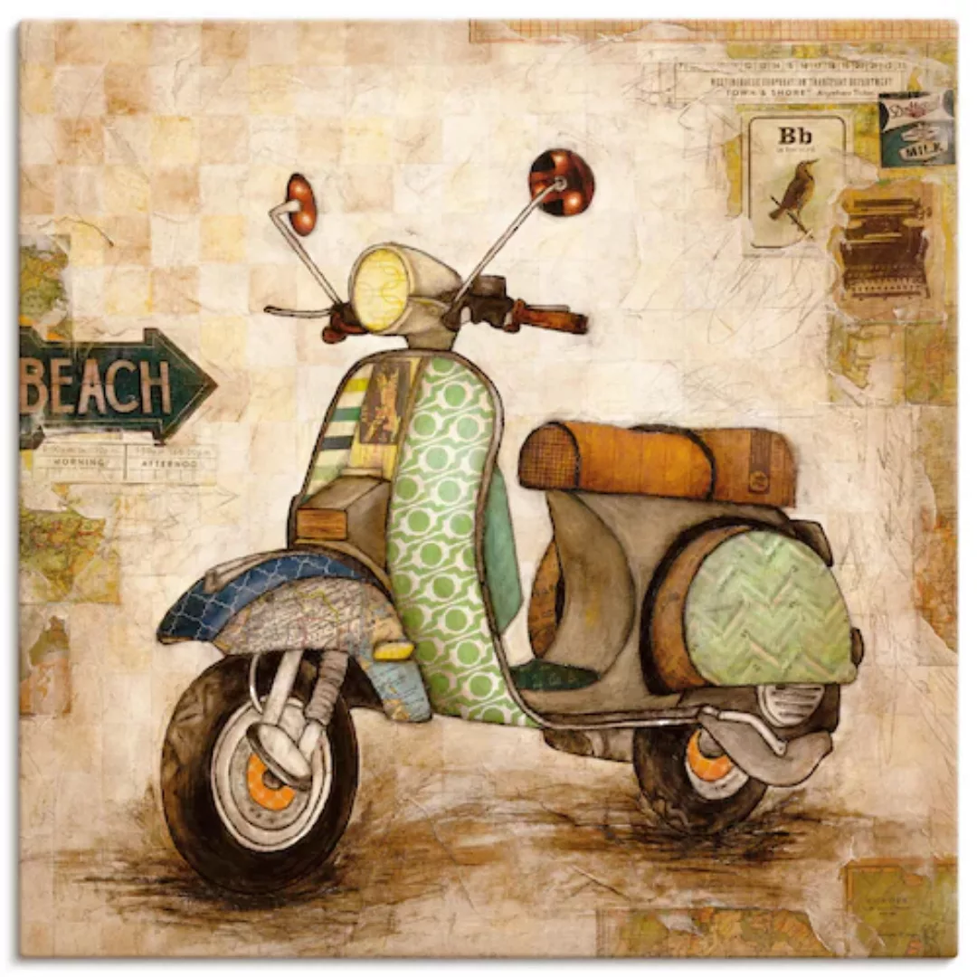 Artland Leinwandbild "Drum herum II", Motorräder & Roller, (1 St.), auf Kei günstig online kaufen