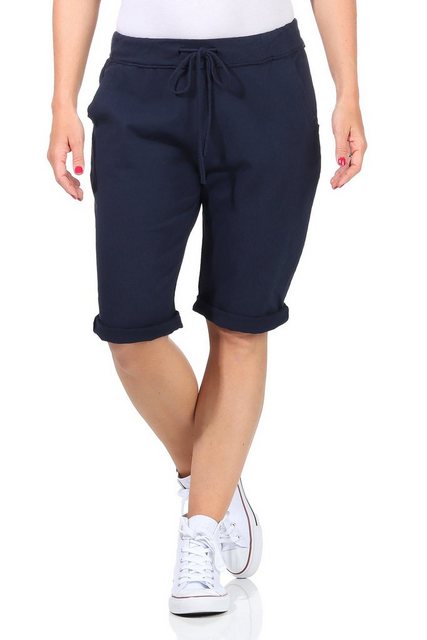 CLEO STYLE Bermudas Sweat Bermuda 1212 Dunkelblau 36-40 günstig online kaufen