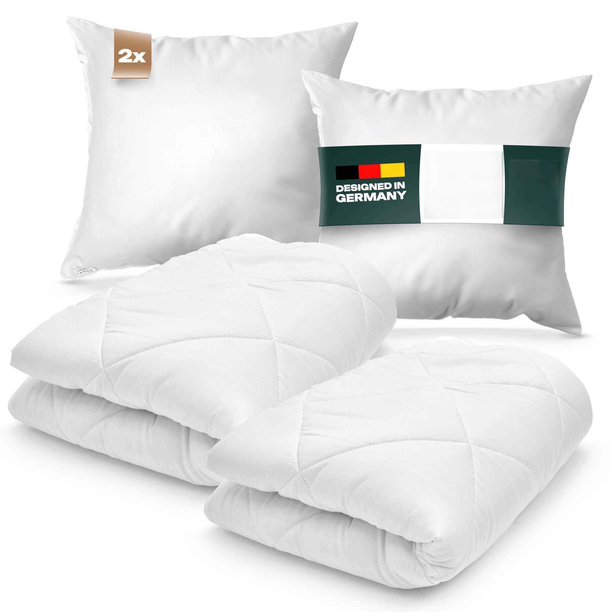 Waidmeister Bettdecke + Kopfkissen Bettdeckenset 2x günstig online kaufen