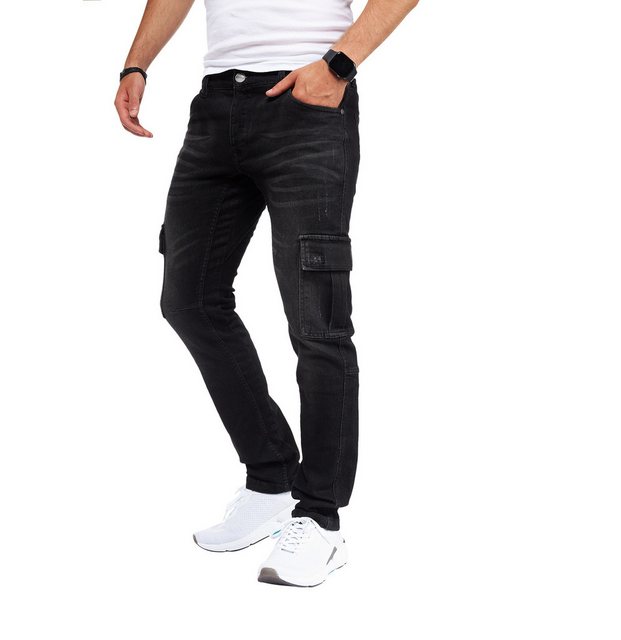 Styleko Chinohose 8004 Styleko Cargohose Herren Jeans Cargohose männer Jean günstig online kaufen